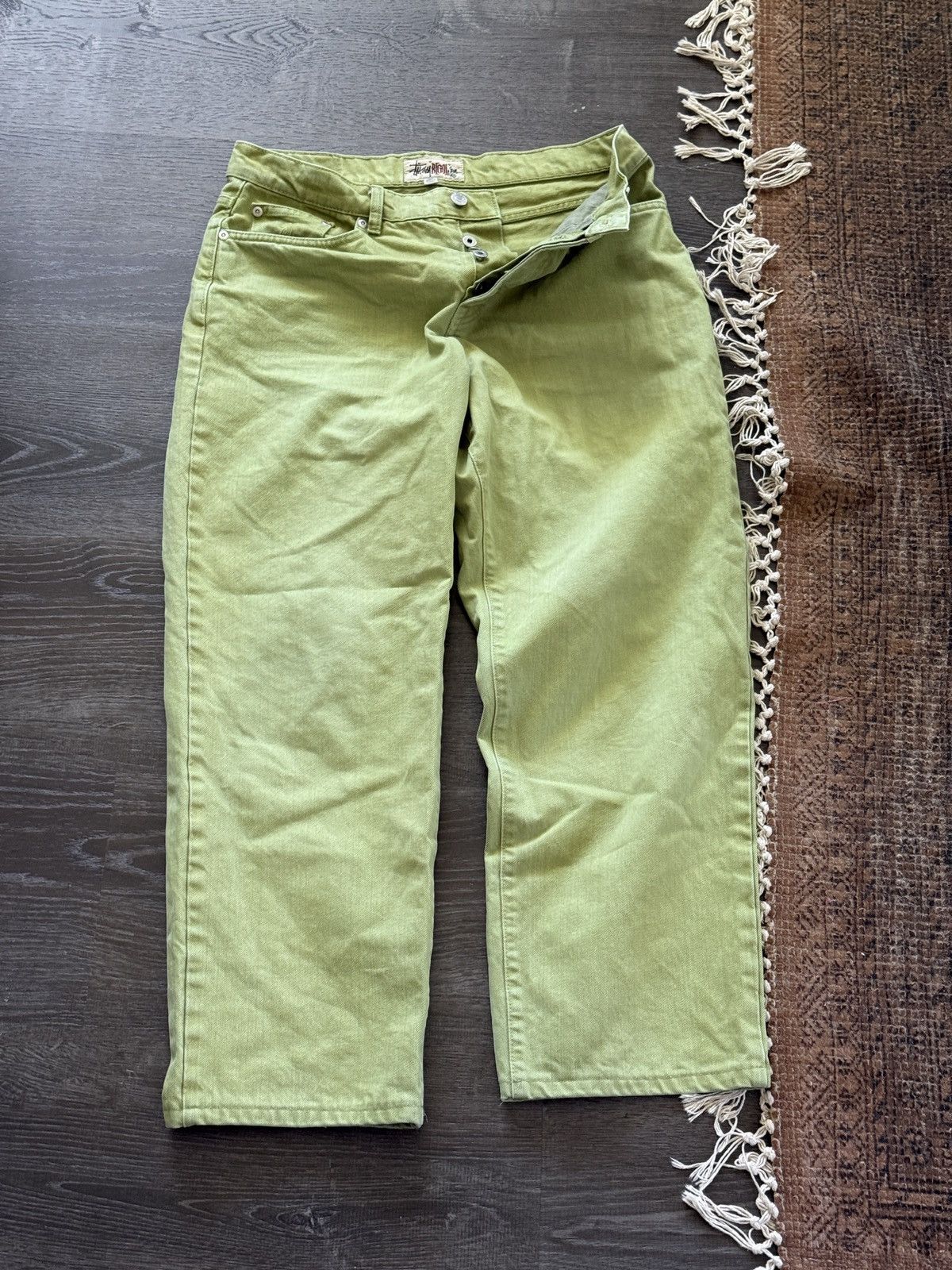 Stussy STUSSY WASHED CANVAS BIG OL JEANS PYTHON | Grailed
