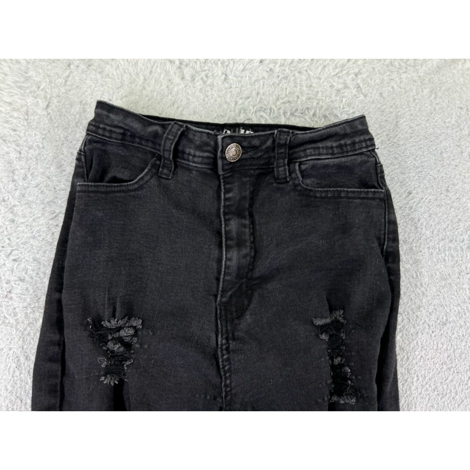 Citizens Of Humanity JC & JQ Jeans Womens Medium Black Denim Distressed Flare Mid Rise 20x31 Citizens of Humanity 5-Pocket Jeans Boys? Size 32" / US 10 / IT 46 - 6 Thumbnail