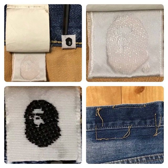 Bape × Nigo BAPE STA LOGO DAMAGED Denim Pants APE star ★size XL Size US 36 / EU 52 - 10 Thumbnail