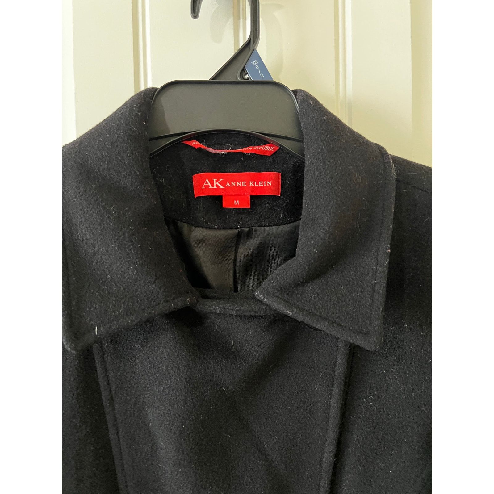 Anne Klein USED Classic Notched lapels Thick Double Breasted Coat Black Size M / US 6-8 / IT 42-44 - 8 Thumbnail
