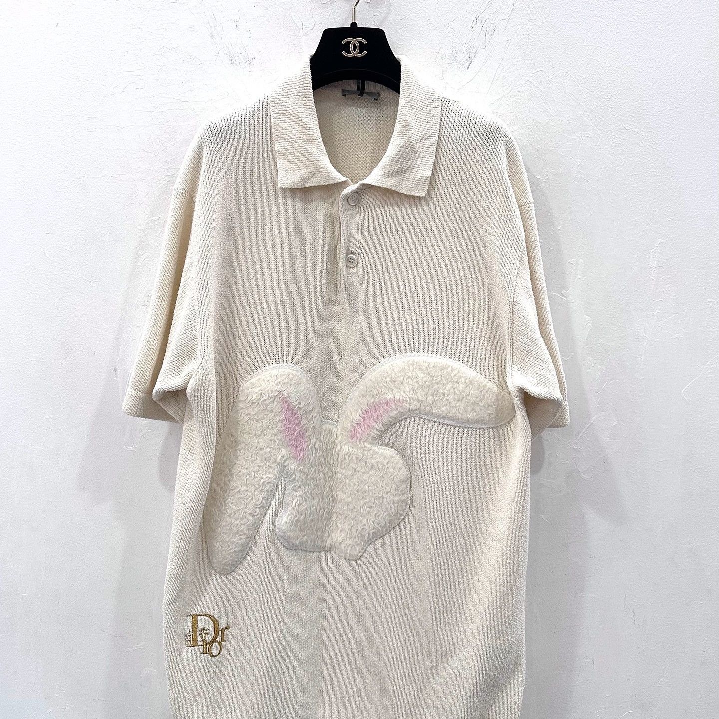 Dior Dior Homme SS06 Black Polo Shirt Rhinestones in size S | Grailed