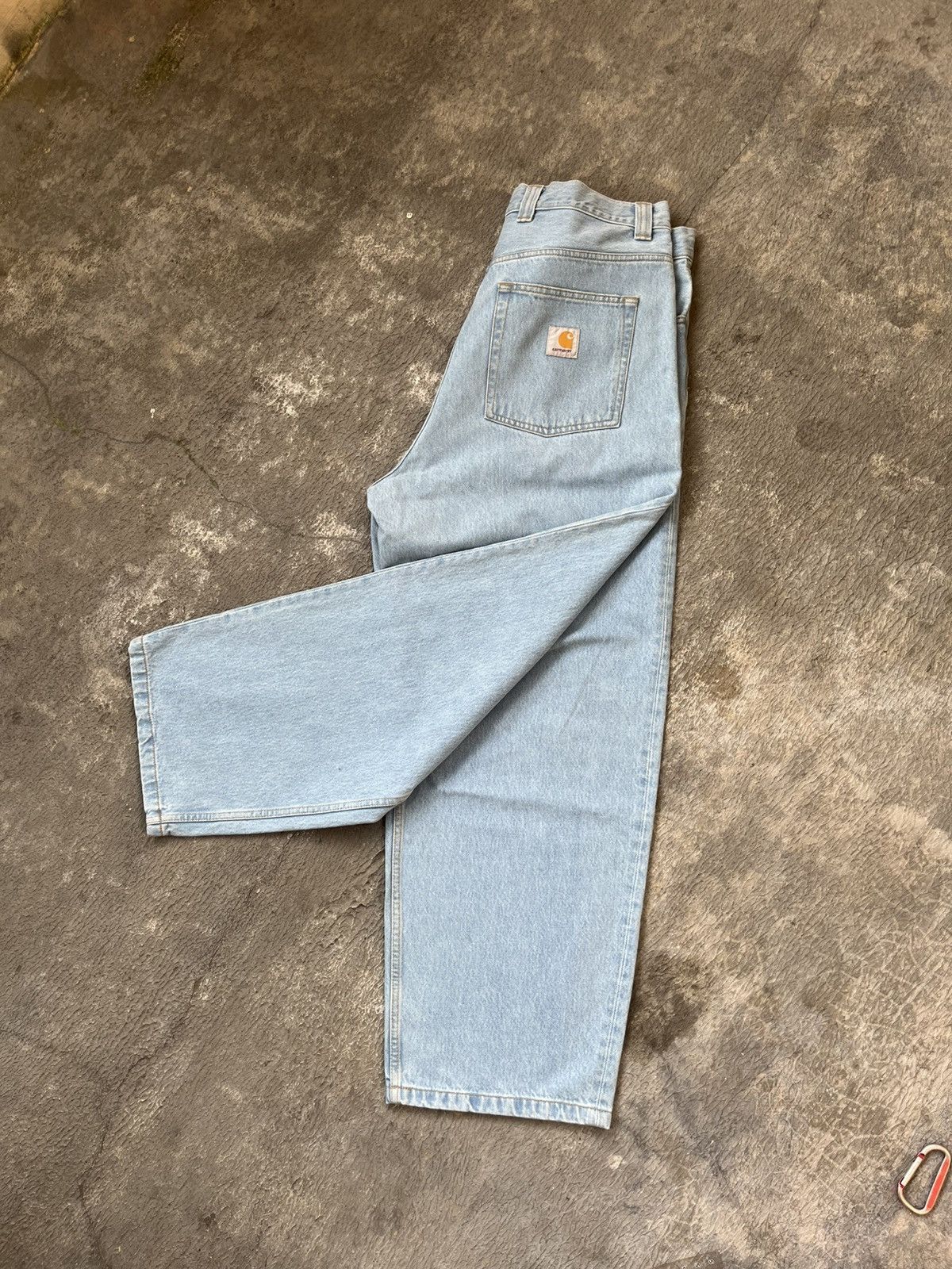 Carhartt Carhartt WIP Brandon Pants - Blue Stone Bleached Size US 35 - 1 Thumbnail