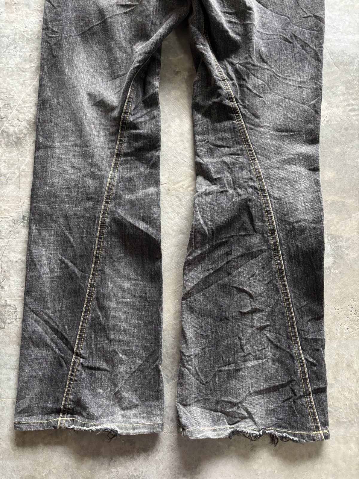 Tornado Mart FLARE lee rider distressed japanese twist denim biker style Size US 30 / EU 46 - 16 Thumbnail