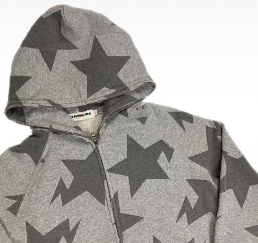 Bape × Nigo Sta Pattern Full Zip Hoodie Size XS / US 0-2 / IT 36-38 - 2 Thumbnail