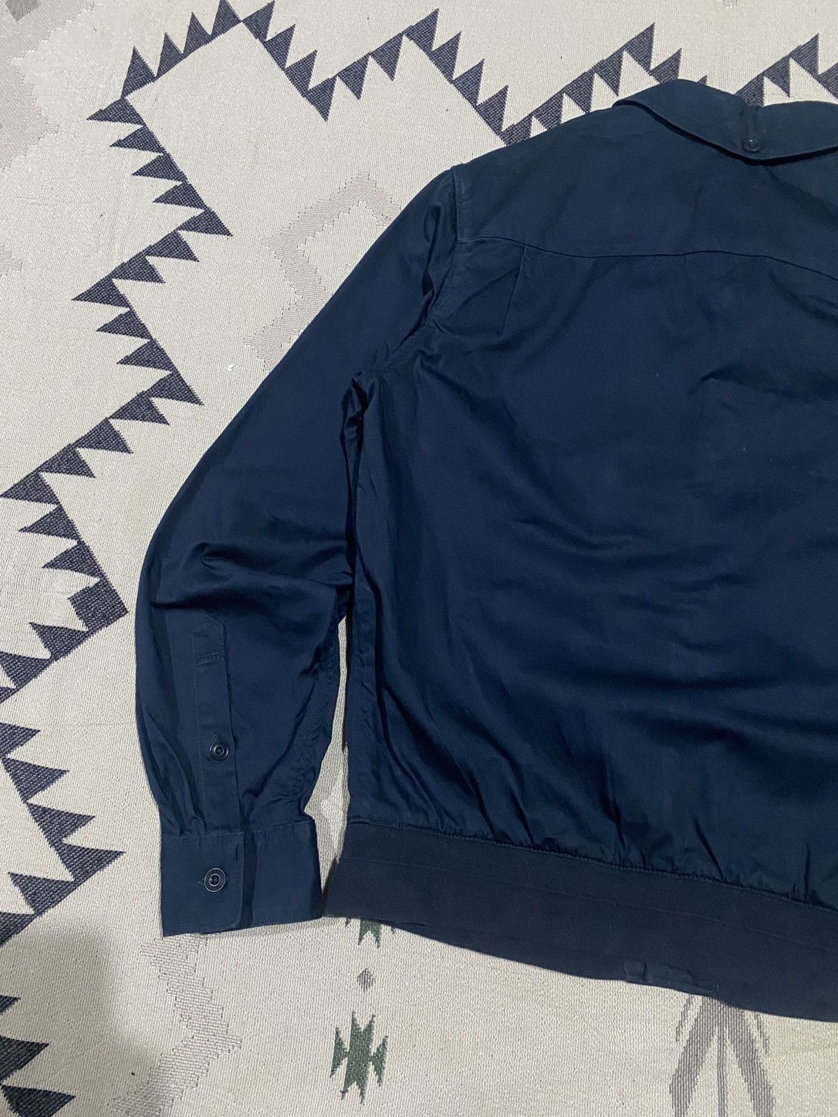 Lemaire × Uniqlo 2000s UNIQLO CHRISTOPHER LEMAIRE COTTON NAVY LIGHT JACKET Size US S / EU 44-46 / 1 - 10 Thumbnail