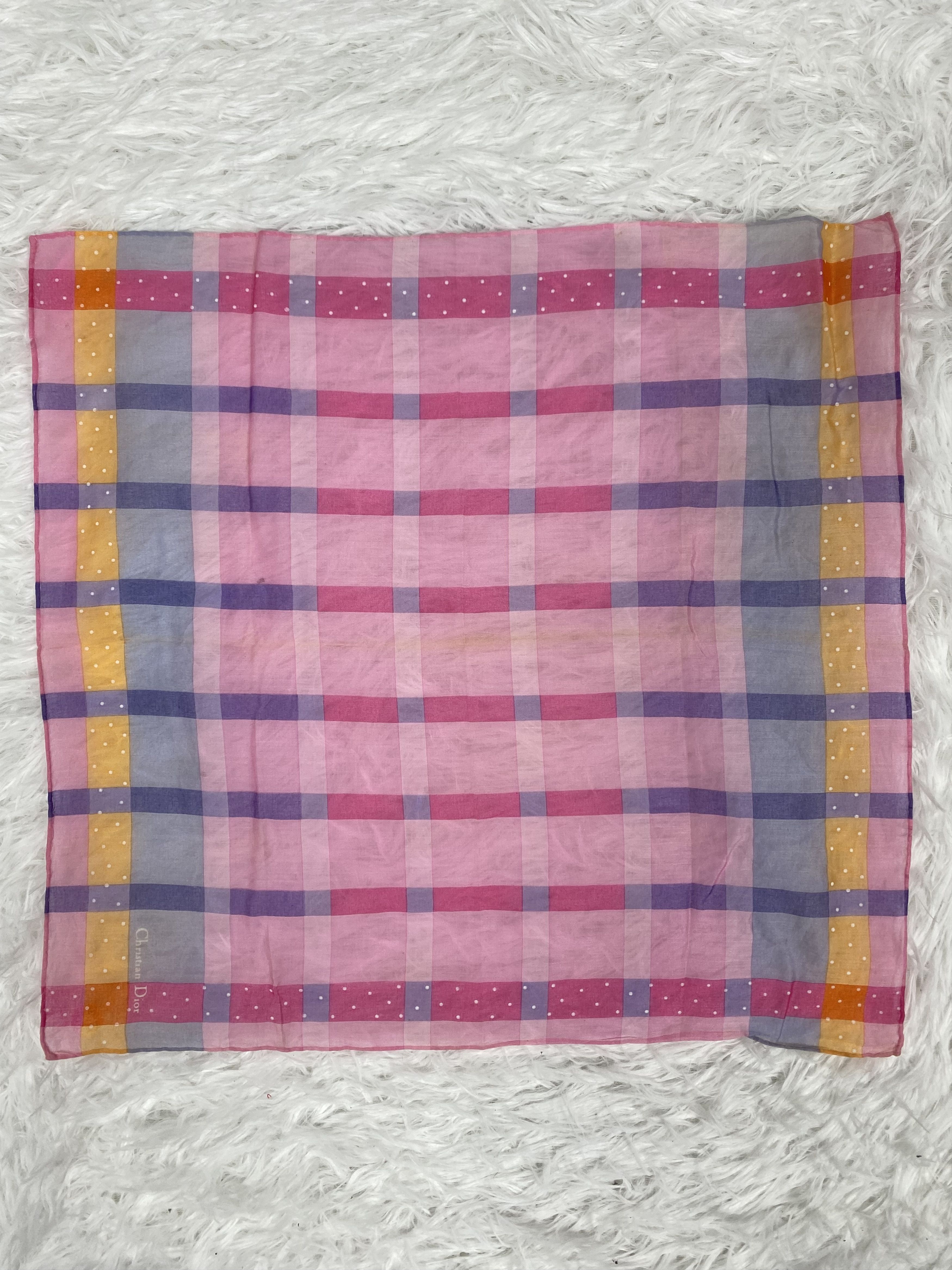 Vintage Vintage Christian Dior Handkerchief PH0031 Size ONE SIZE - 4 Thumbnail