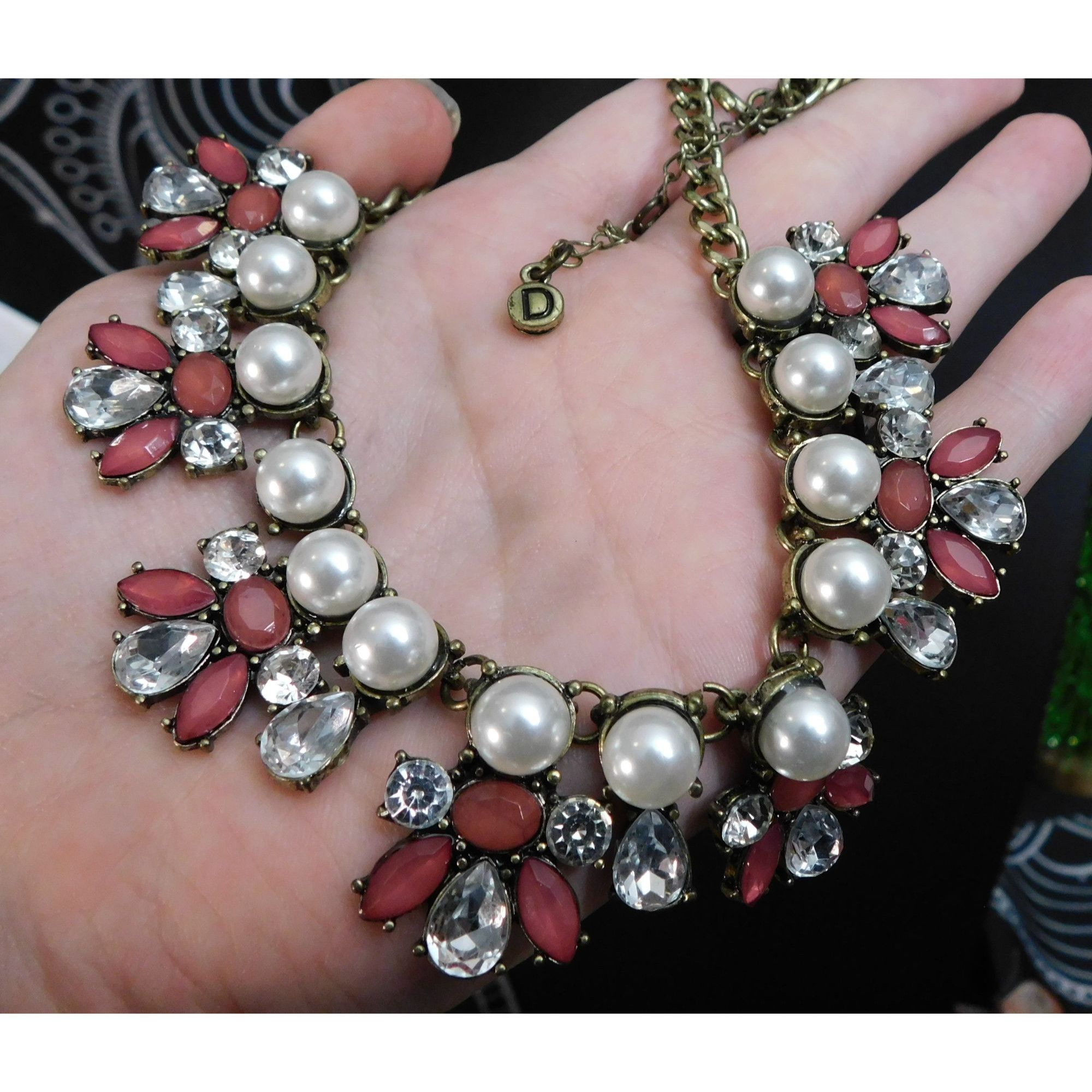 Other Downeast Basics Art Deco Floral Necklace Size ONE SIZE - 4 Thumbnail