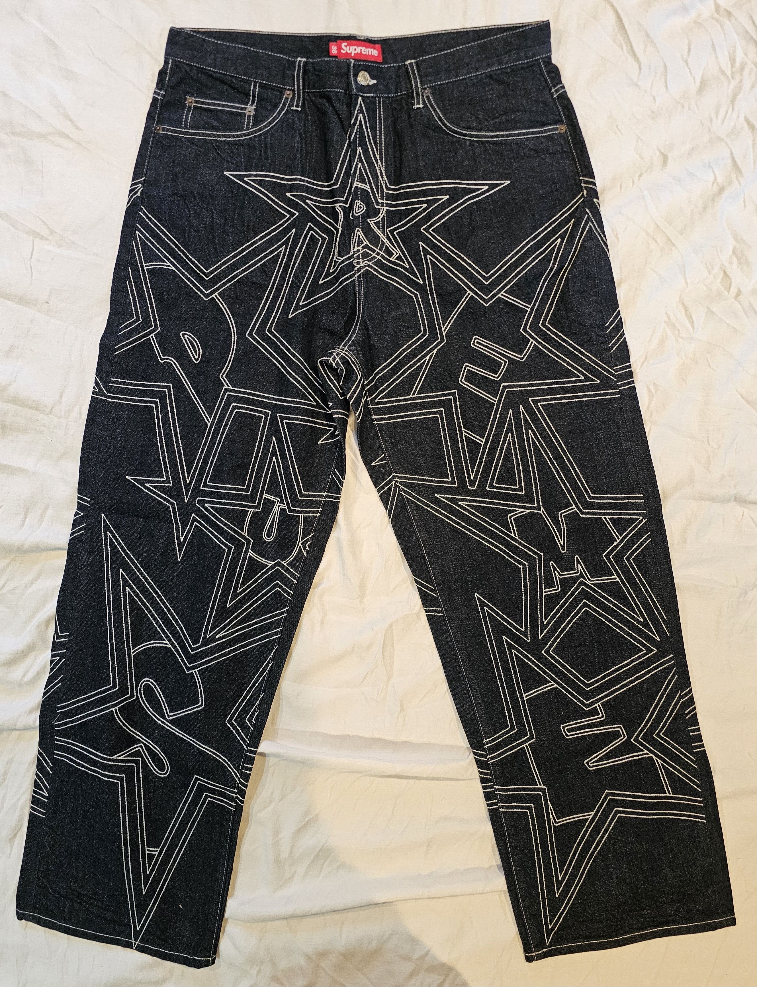 Supreme Bandana Jacquard Baggy Jean | Grailed