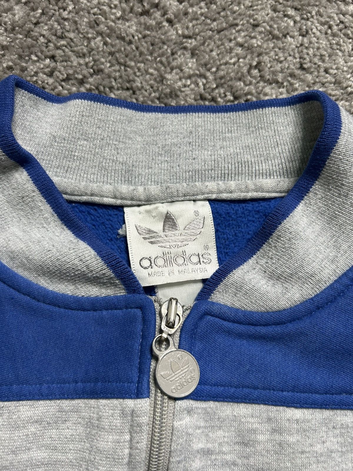 Adidas Vintage 60s/70s Adidas Tri Tone Track Jacket Size US L / EU 52-54 / 3 - 3 Thumbnail