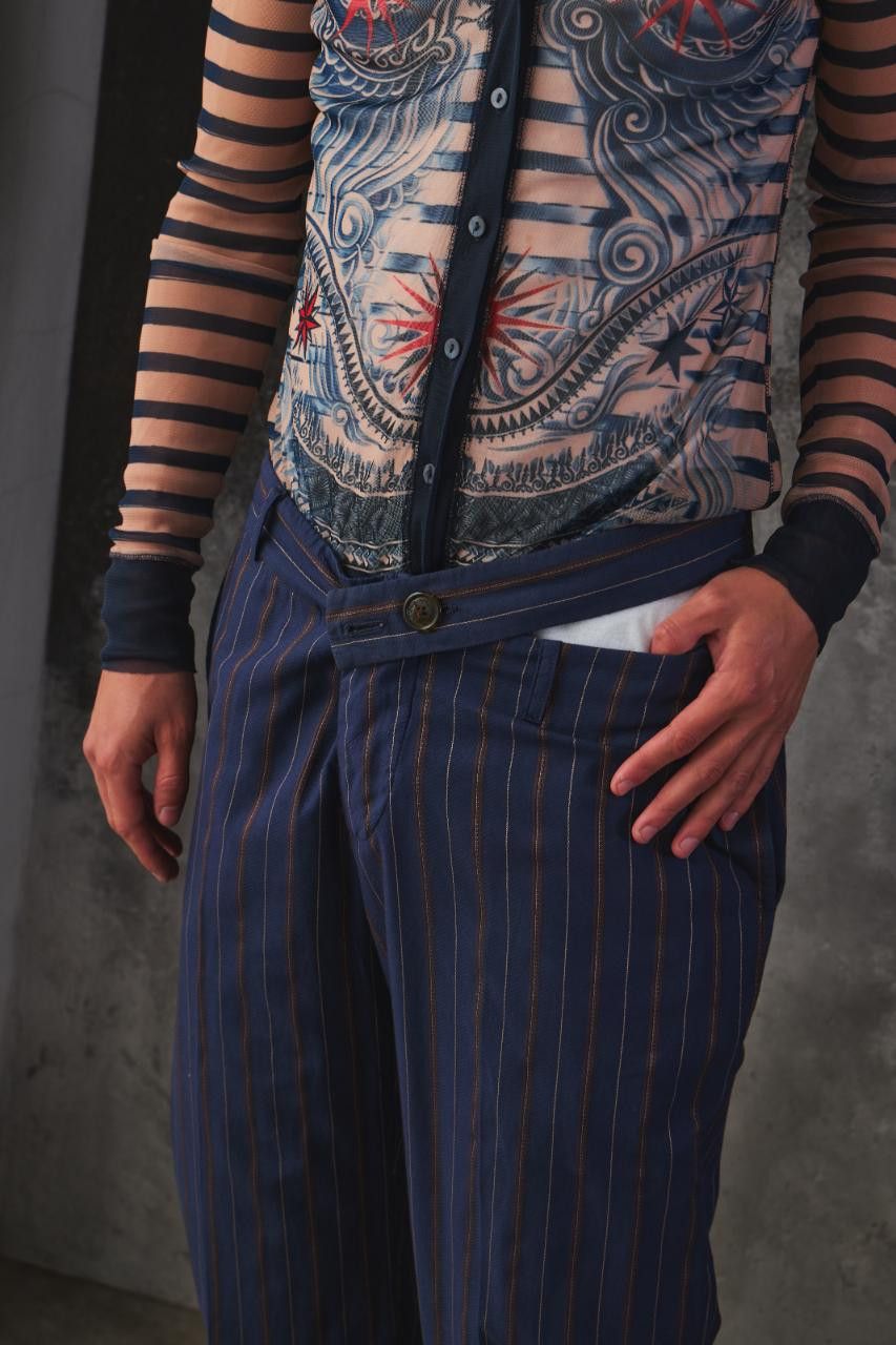 Vivienne Westwood Vivienne Westwood Anglomania Pinstripe Wrap Trousers Size US 30 / EU 46 - 7 Thumbnail