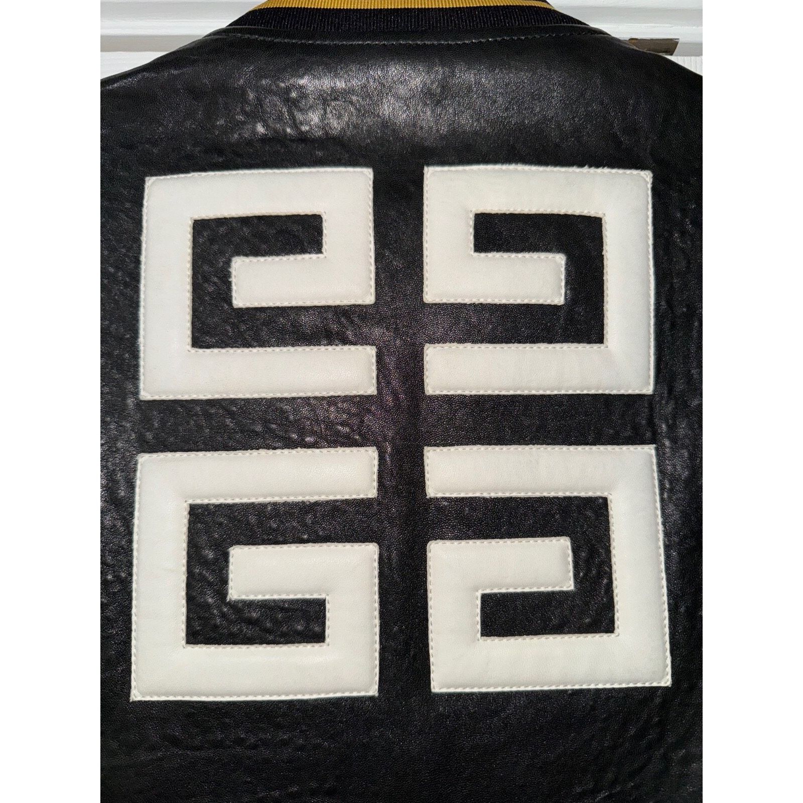 Givenchy Givenchy Leather Monogram Varsity Bomber Blouson Jacket 50 Size US M / EU 48-50 / 2 - 16 Thumbnail