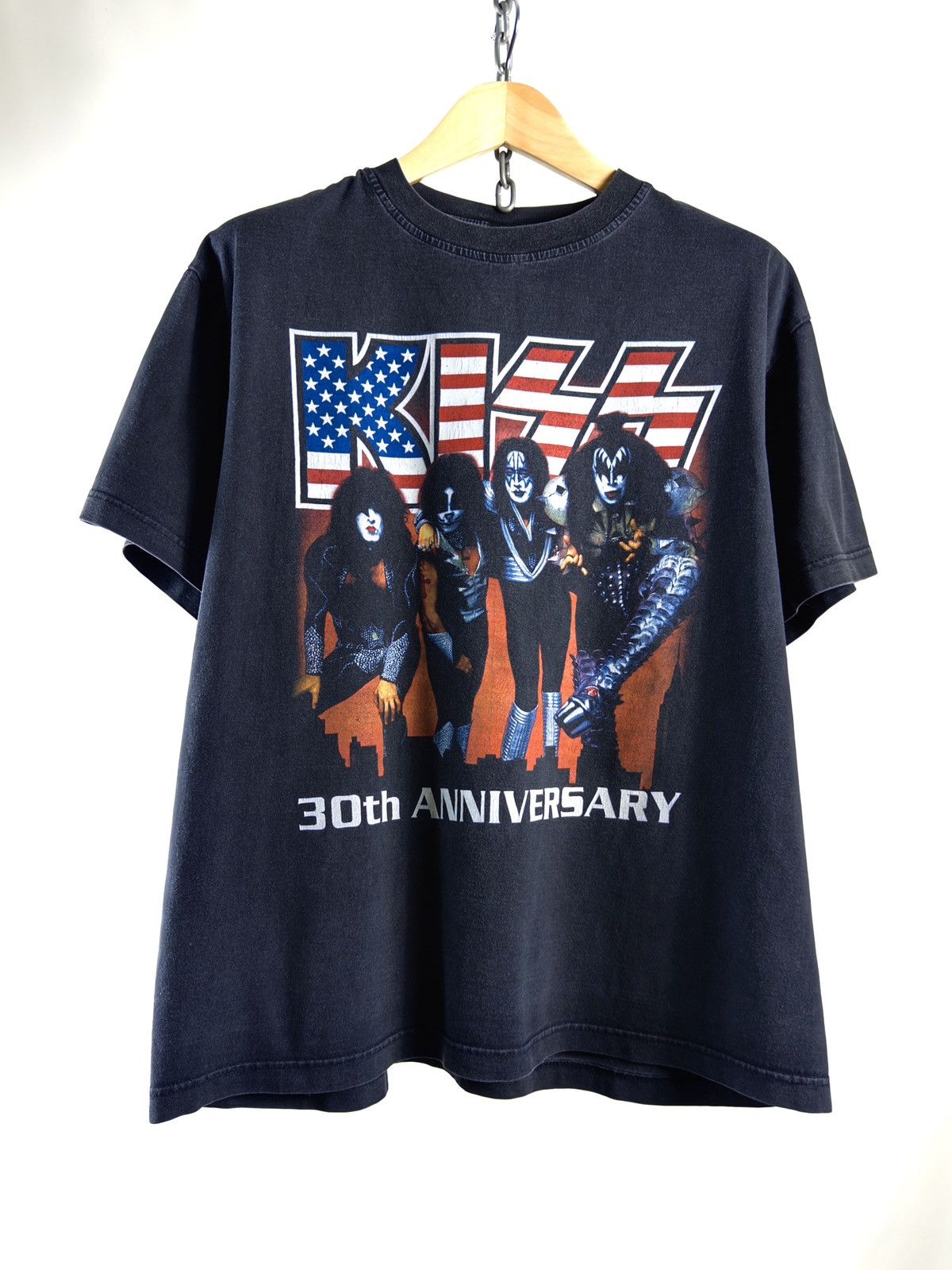 Band Tees 00s Vintage Kiss Faded Rock Band Tee T-Shirt Size US XL / EU 56 / 4 - 1 Thumbnail