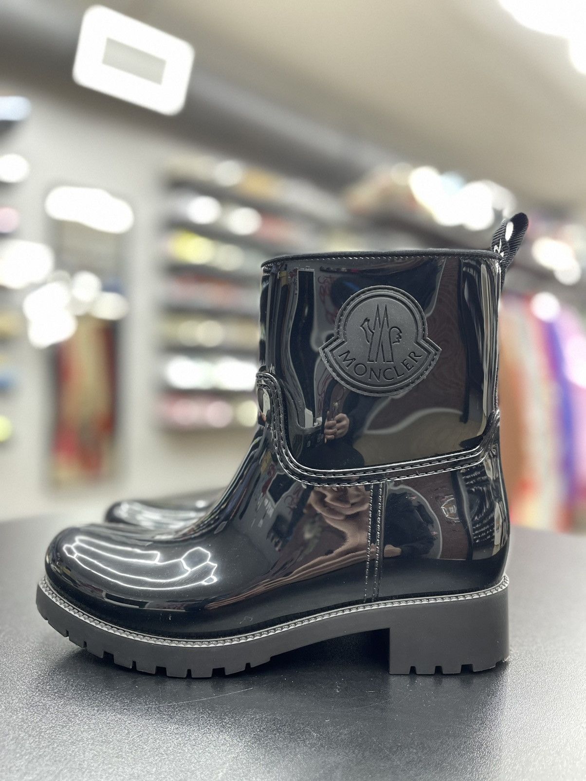 Moncler Size 8US/38EU - MONCLER Ginette Rubber Rain Boots Size US 8 / IT 38 - 1 Thumbnail