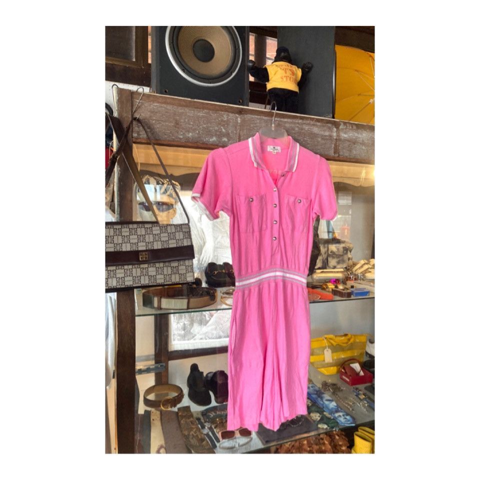 Courreges Vintage Courreges Loose Collared Short Jumpsuit Size 30" / US 8 / IT 44 - 2 Thumbnail