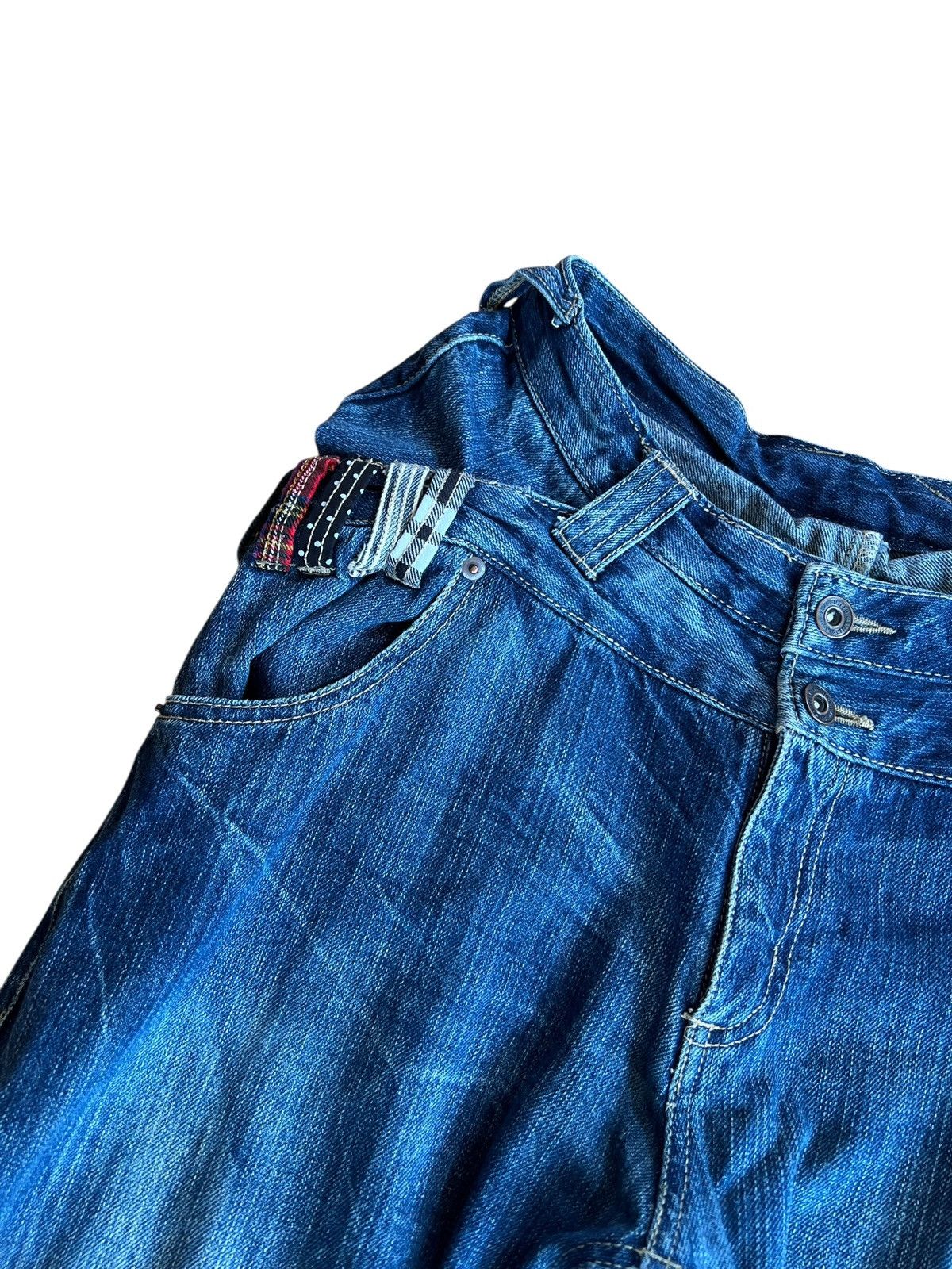 Japanese Brand Vintage Japanese Brand Double Waist Clawmark Jean Japan Size US 28 / EU 44 - 6 Thumbnail