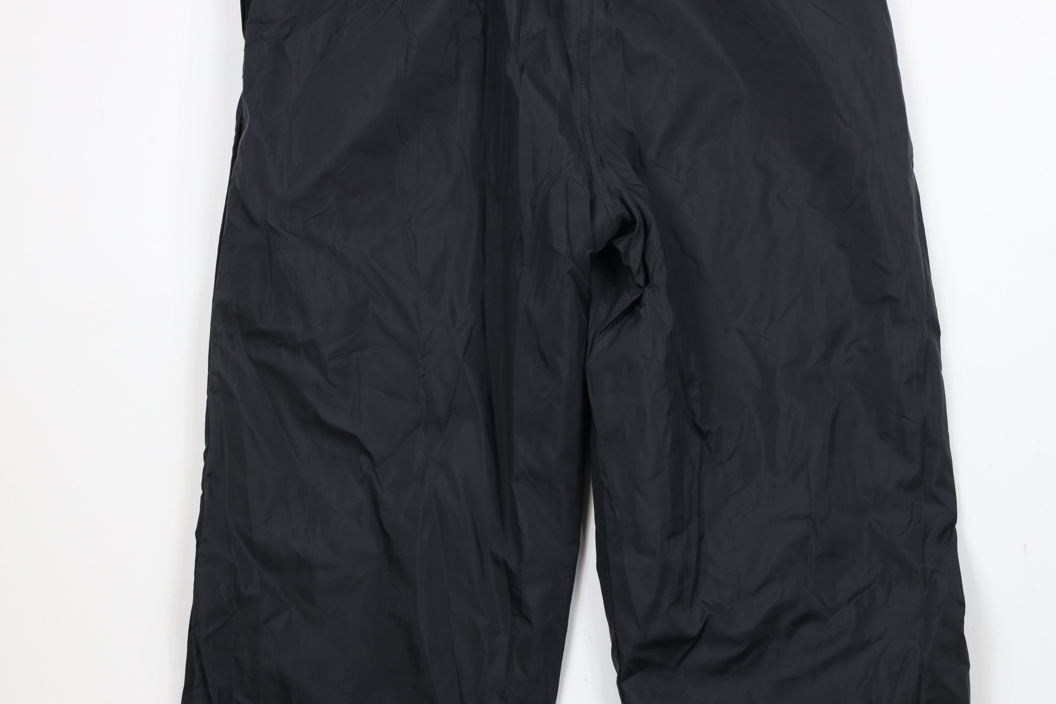 Adidas × Vintage Vintage 90s Adidas Spell Out Lined Nylon Joggers Pants Black Size US 34 / EU 50 - 11 Thumbnail