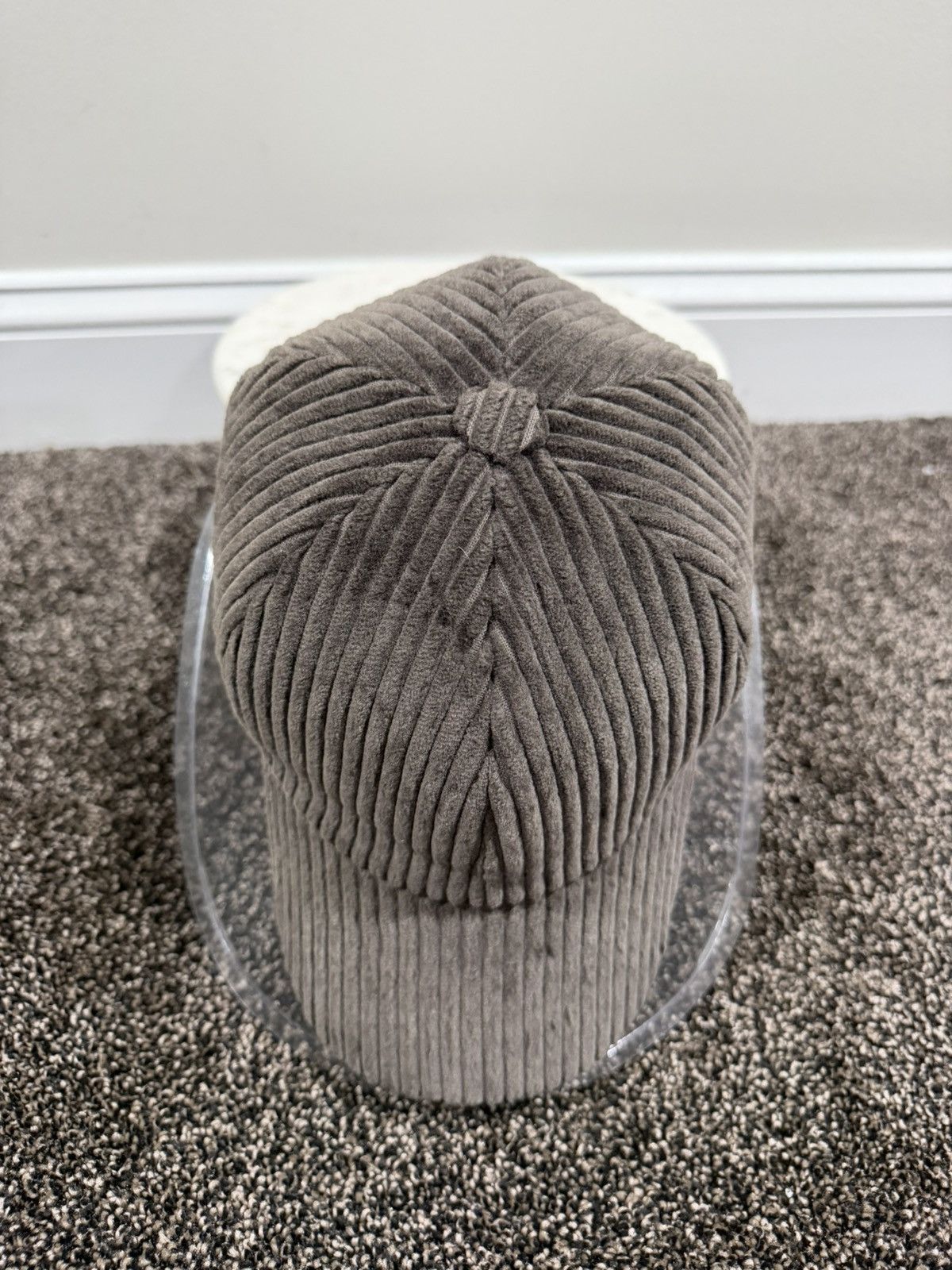Brunello Cucinelli Brunello Cucinelli Shiny Gray Corduory Baseball Cap Hat Size ONE SIZE - 5 Thumbnail