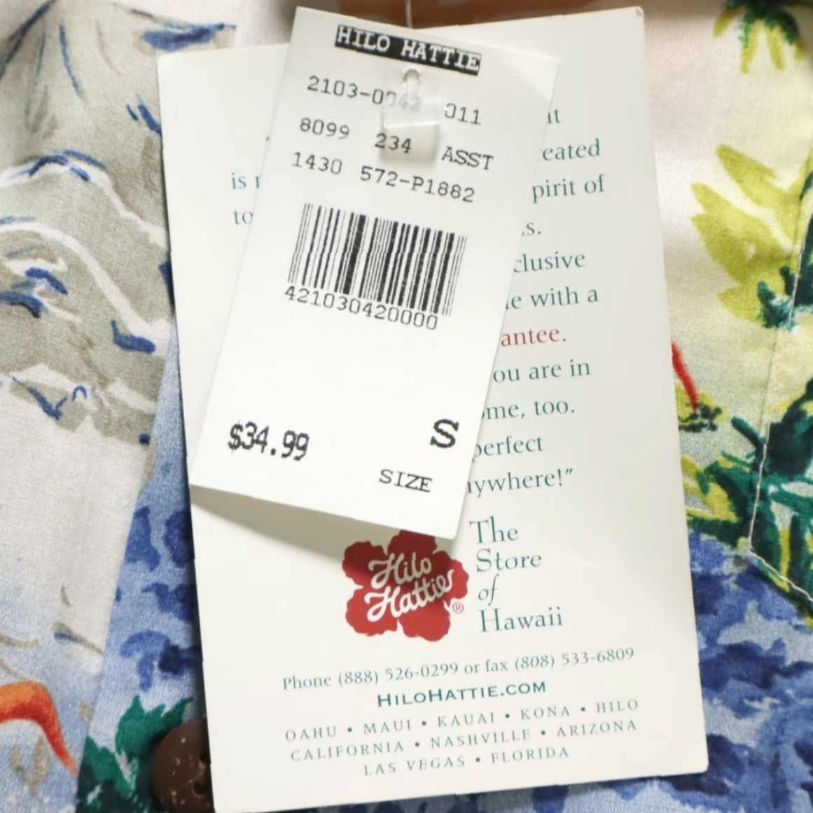 Hilo Hattie VTG Hilo Hattie Hawaiian Rayon All Over Print Button Up Shirt Men's S Size US S / EU 44-46 / 1 - 6 Thumbnail