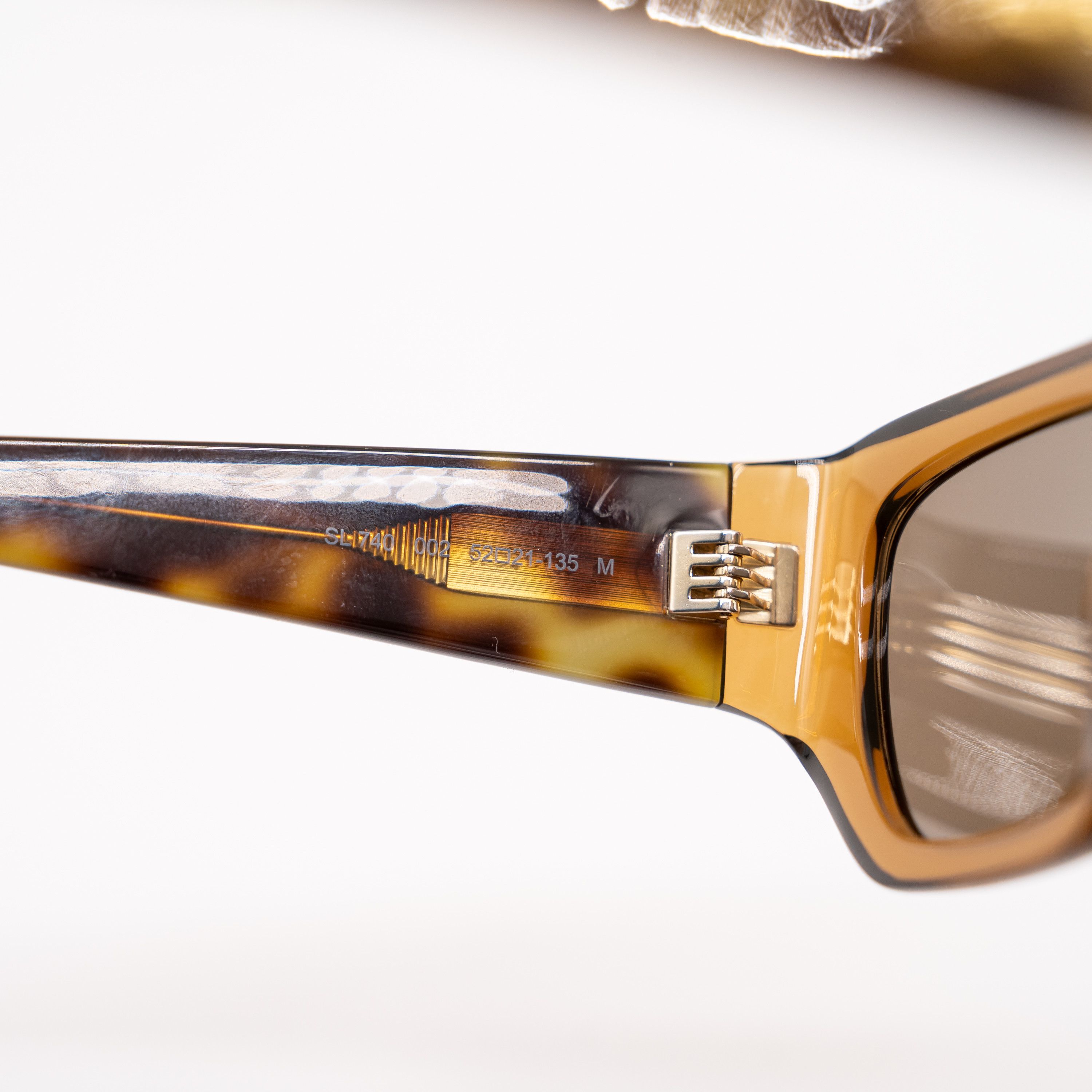 Yves Saint Laurent Yves Saint Laurent SL740 002 Sunglasses Square Tortoiseshell Size ONE SIZE - 6 Thumbnail