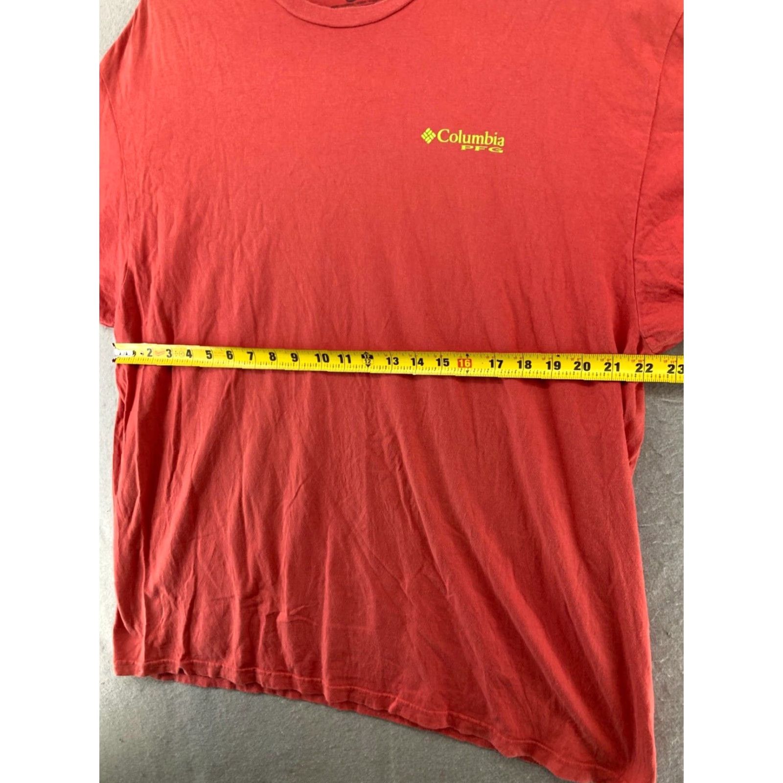 Vintage Columbia PFG T-Shirt Men XXL Orange Beach Fish Crew Neck Short Sleeve Size US XXL / EU 58 / 5 - 2 Thumbnail