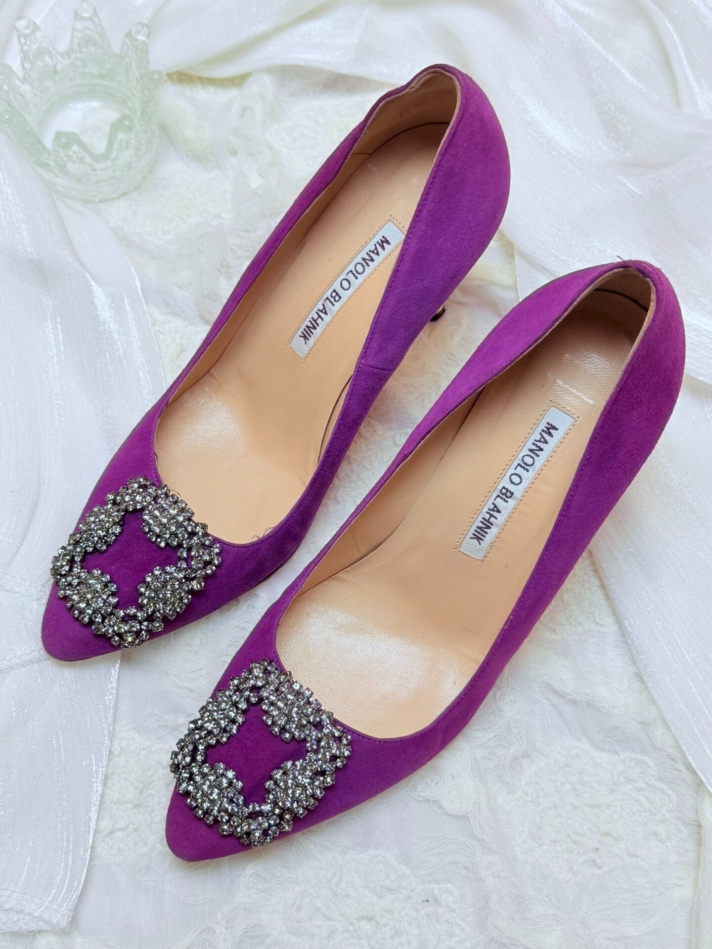 Manolo Blahnik Manolo Blahnik Purple Lowtop Sneakers us_6 Women Size US 6 / IT 36 - 1 Thumbnail