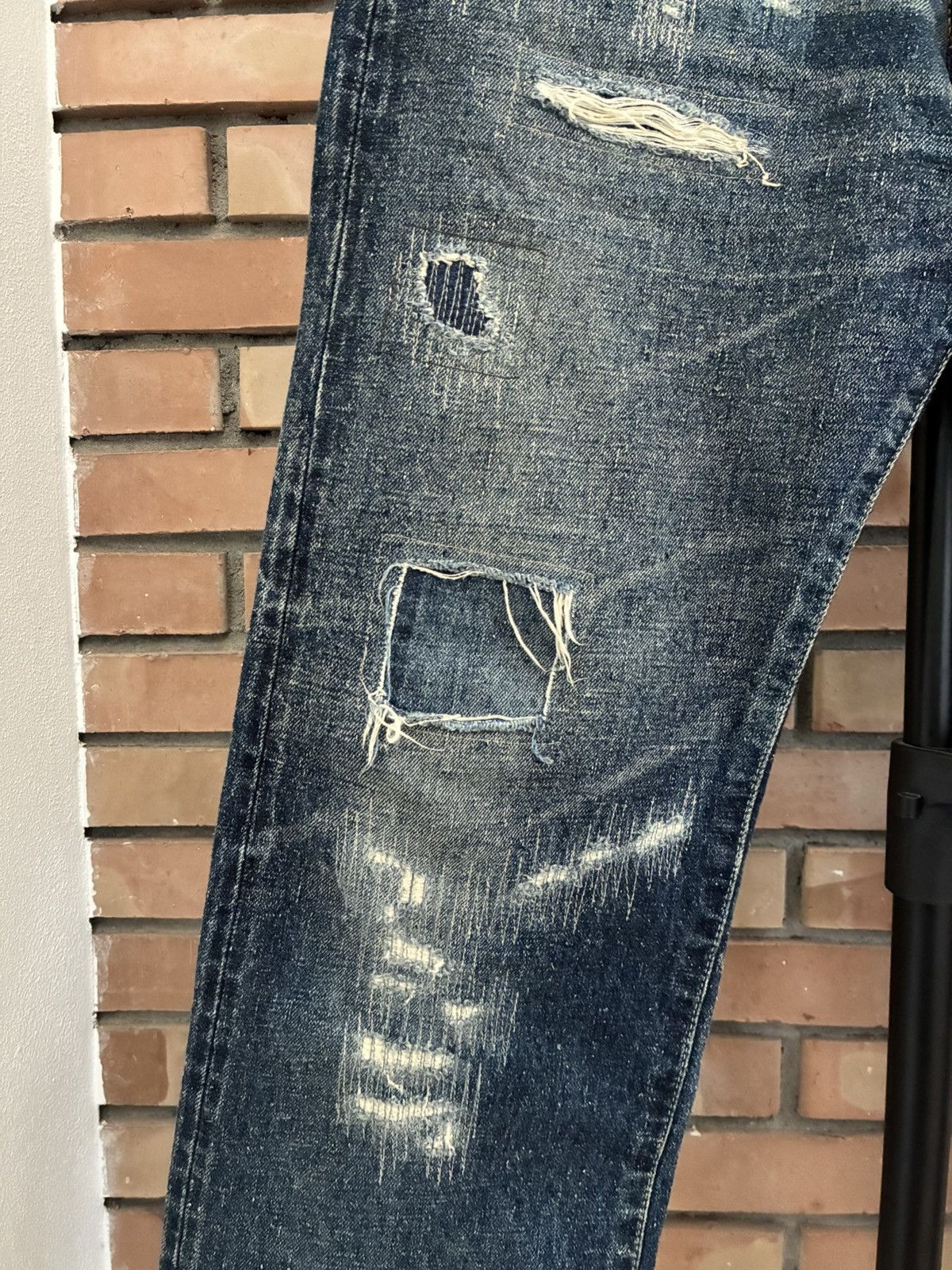 Junya Watanabe Junya Watanabe AW24 Distressed selvedge Japanese Denim Jeans Size US 32 / EU 48 - 4 Thumbnail
