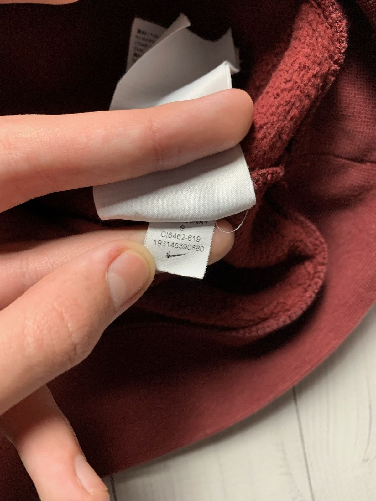 Nike × Vintage Vintage Nike AS Roma soccer hoodie size S Size US S / EU 44-46 / 1 - 6 Thumbnail