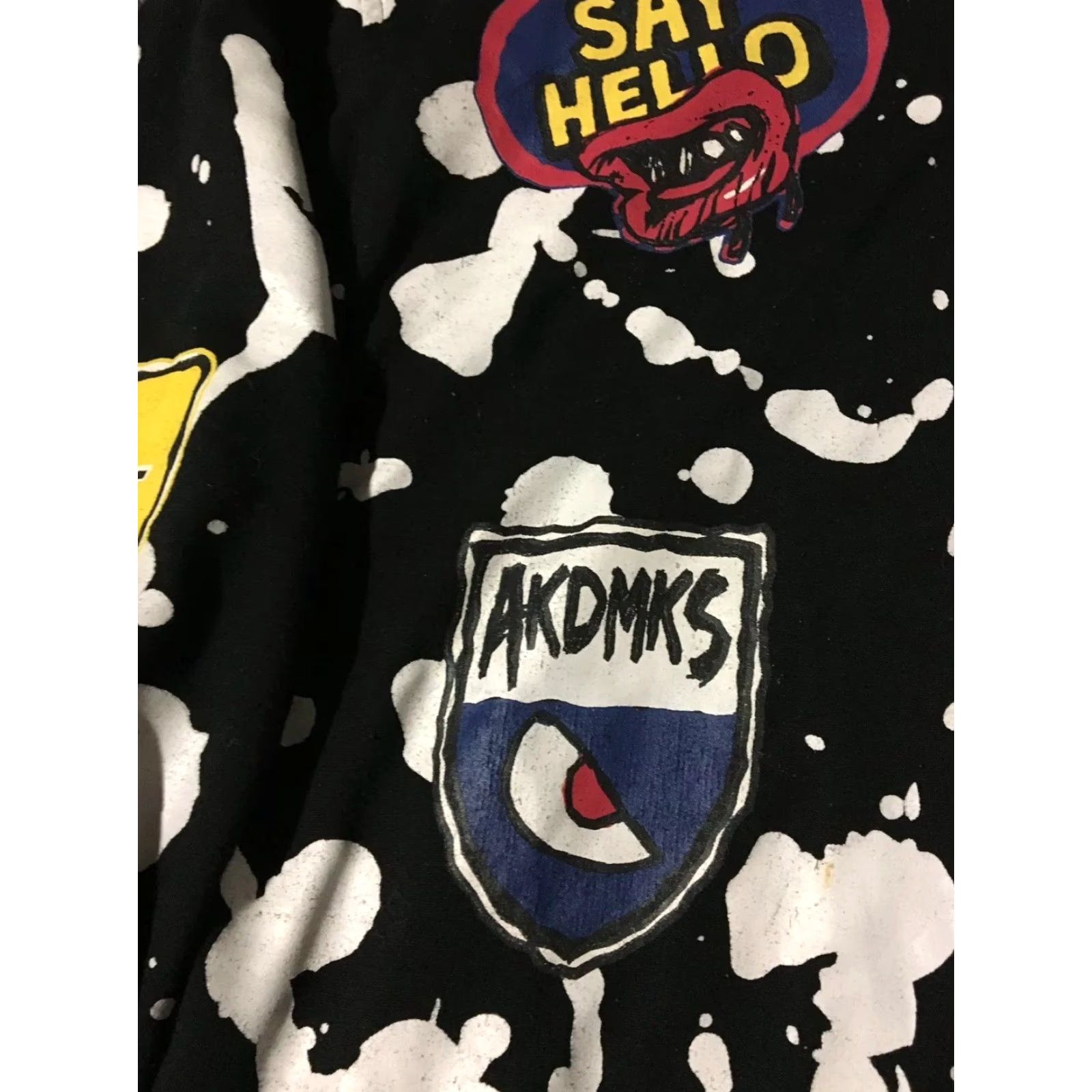 Akademiks VINTAGE Akademiks Hoodie Main Logo Jeanius Air Force All Over Print Black M 90s NYC Mens Hoodie Size US M / EU 48-50 / 2 - 3 Thumbnail