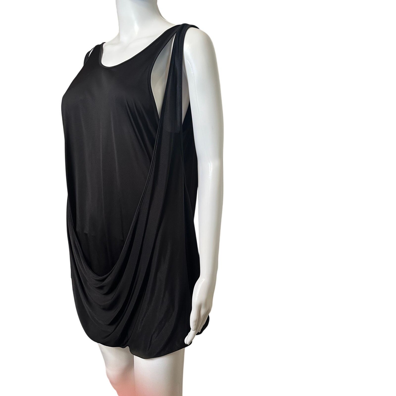 Gareth Pugh rare SS13 Drapey Jersey Tunic Dress Black IT 42 US 8 Viscose Size M / US 6-8 / IT 42-44 - 5 Thumbnail