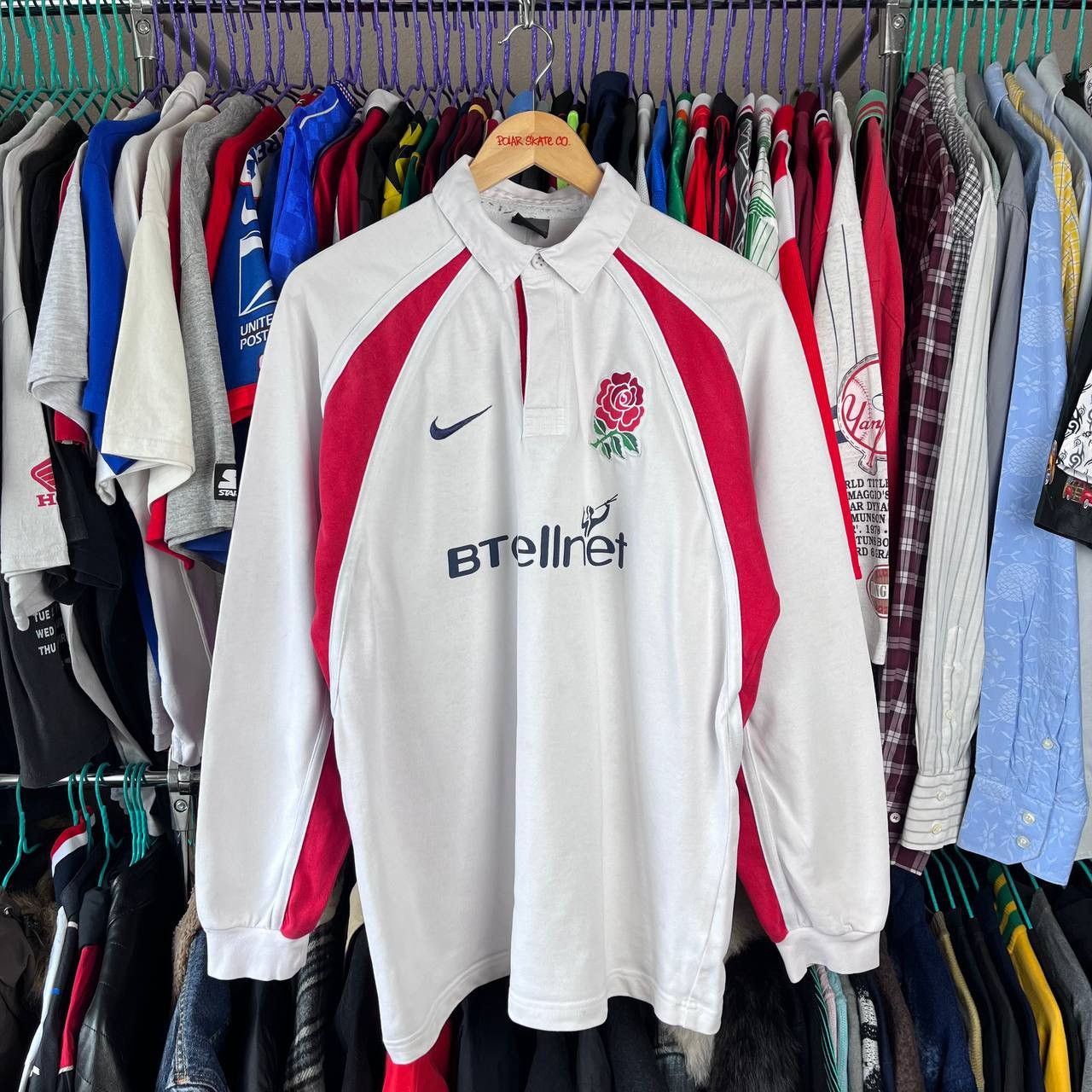 Nike × Vintage Nike England Rugby Union 2000/2002 Long Sleeve Shirt Jersey Size US M / EU 48-50 / 2 - 1 Thumbnail