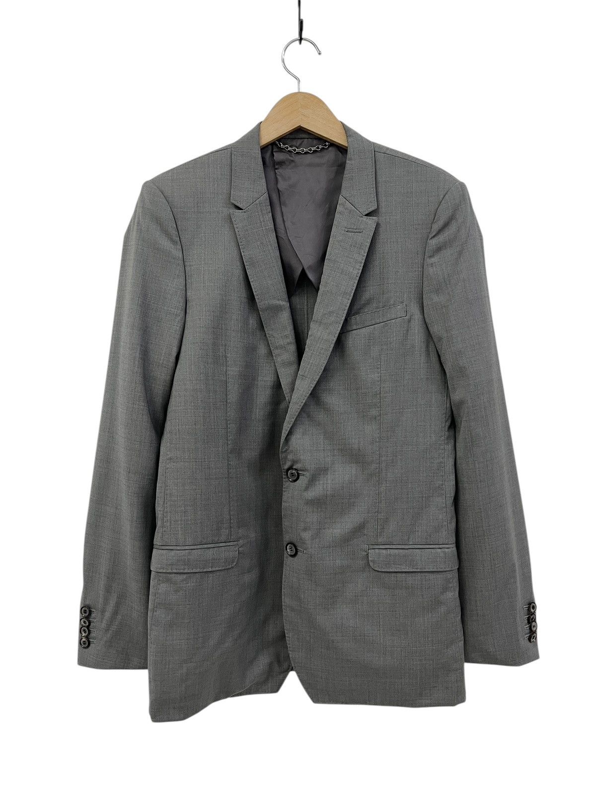 Maison MIHARA YASUHIRO Miharayasuhiro AW11 Gray Wool Blazer Jacket Size 48R - 11 Thumbnail