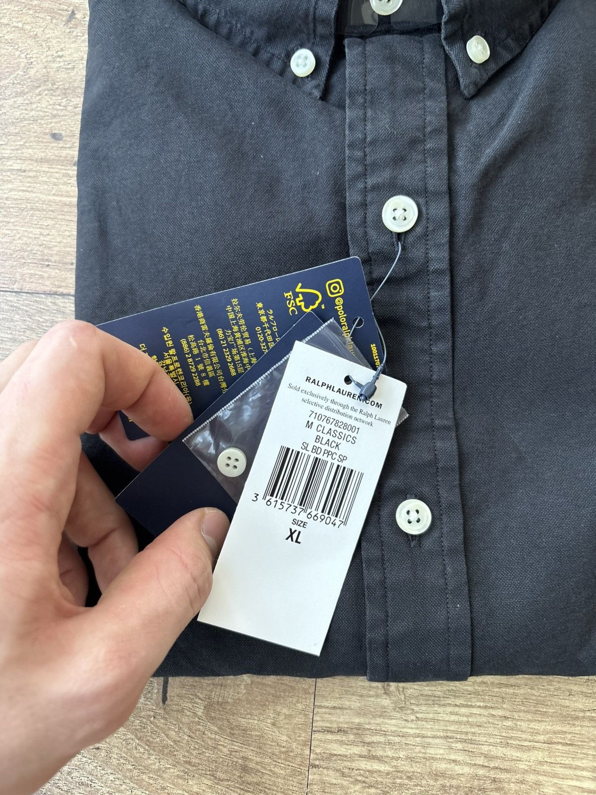 Ralph Lauren Ralph Lauren Shirt Classic Black Size US XL / EU 56 / 4 - 5 Thumbnail