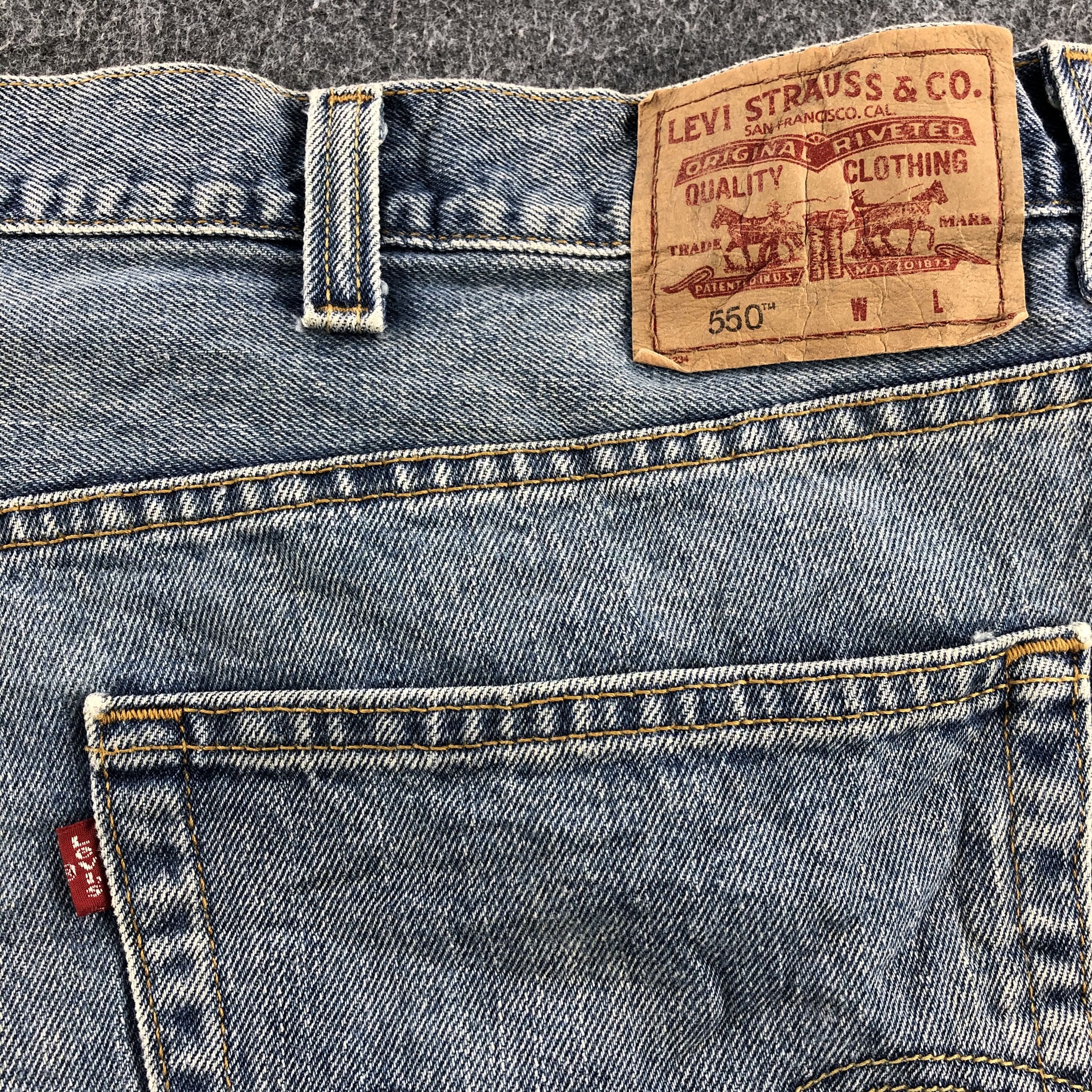 Levi's W50 Light Wash Vintage Levis 550 Jeans-J1166 Size US 44 / EU 60 - 5 Thumbnail