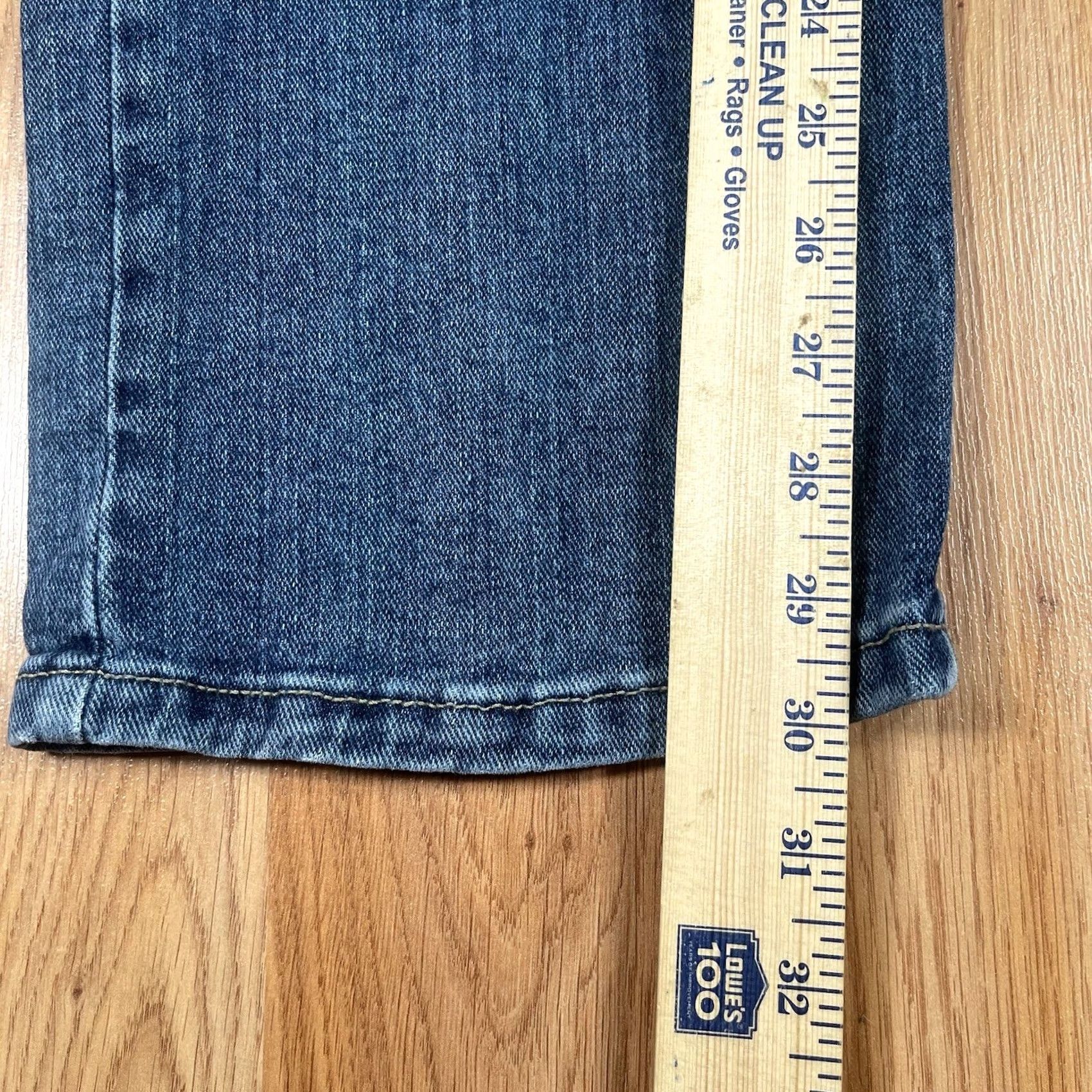 Lee Lee Jeans Mens Regular Fit Straight Leg Blue Stretch Denim Cotton Blend 33Wx30L Size US 33 - 7 Thumbnail
