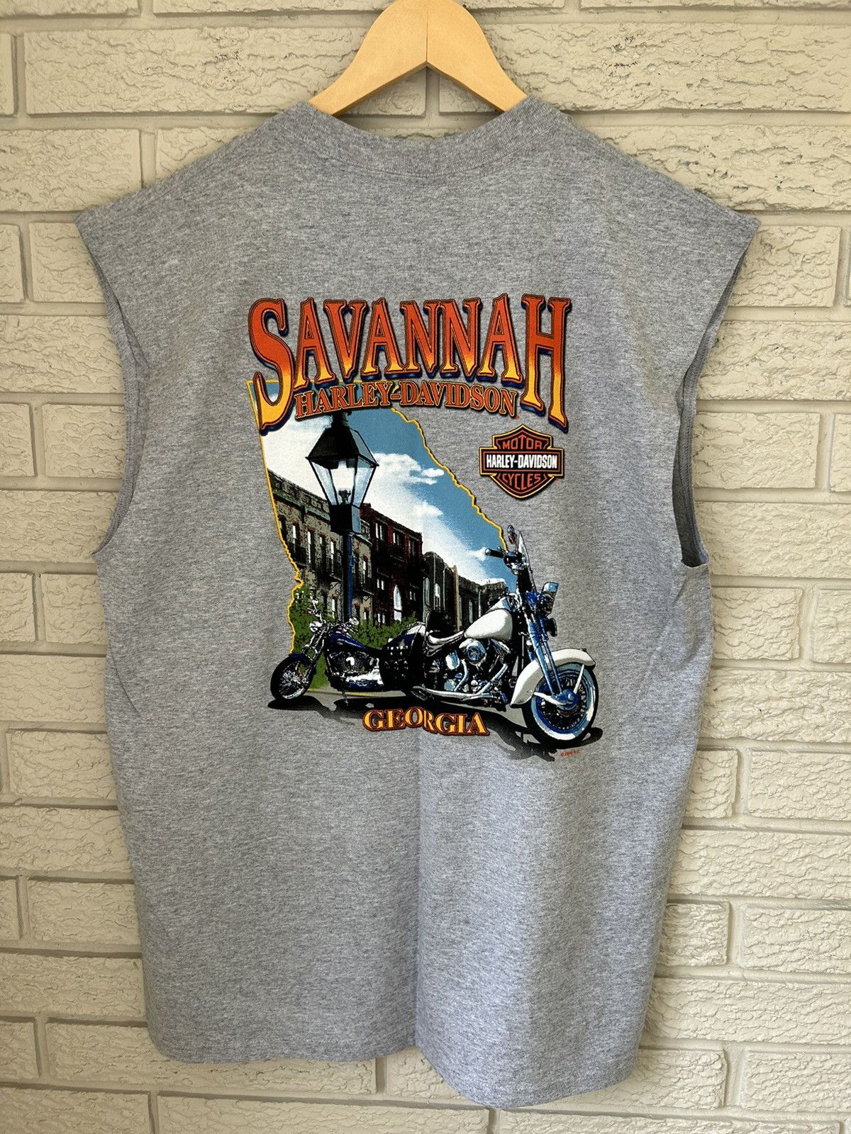 Harley Davidson Vintage Harley Davidson Savannah Georgia Chopper Tank Top Size US L / EU 52-54 / 3 - 2 Thumbnail
