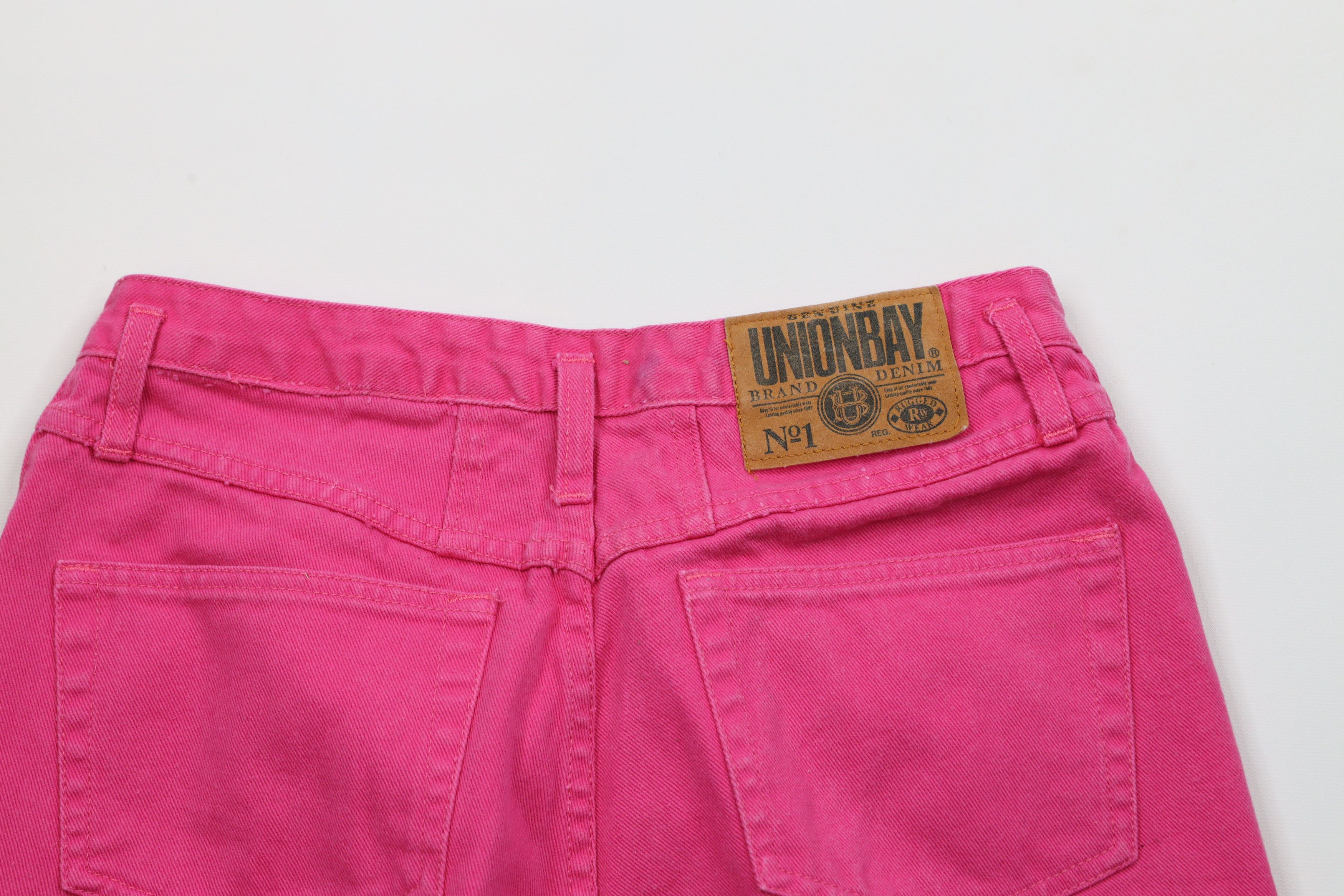 Vintage Vintage 90s Streetwear Fit Denim Jean Shorts Jorts Pink Size 34" / US 12 / IT 48 - 9 Thumbnail
