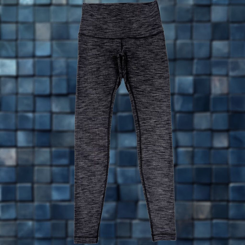 Lululemon Lululemon Wunder Train High-Rise Leggings Women 8 (25x30) Heathered Gray Cropped Athletic Yoga Leggings Womens Size 30" / US 8 / IT 44 - 1 Thumbnail