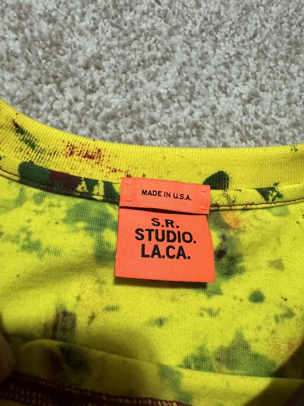 Sterling Ruby SR Studios Yellow Hand Dyed Longsleeve Size US S / EU 44-46 / 1 - 8 Thumbnail