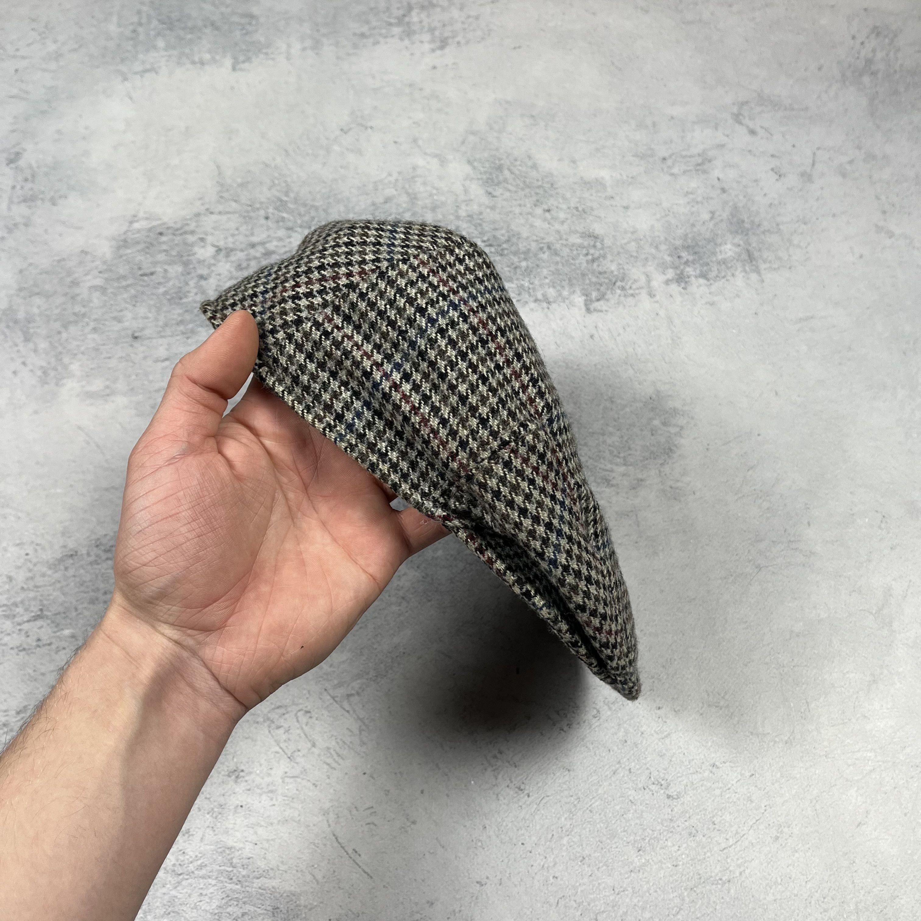 Barbour Vintage Barbour Wool Flat Cap 90’s Size ONE SIZE - 8 Thumbnail