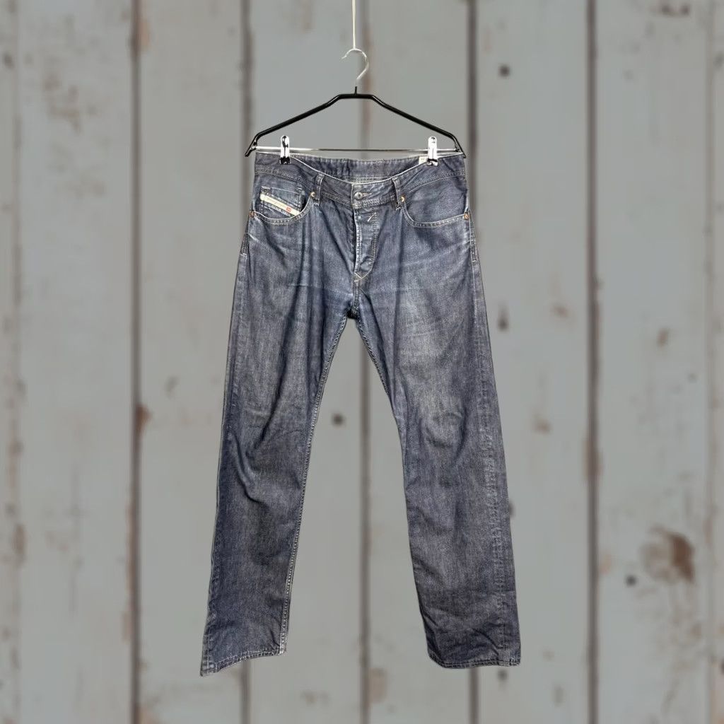 Diesel Diesel Industry Jeans Size 33 Blue Cotton Denim Straight Leg Button Fly Mens Size US 33 - 1 Thumbnail