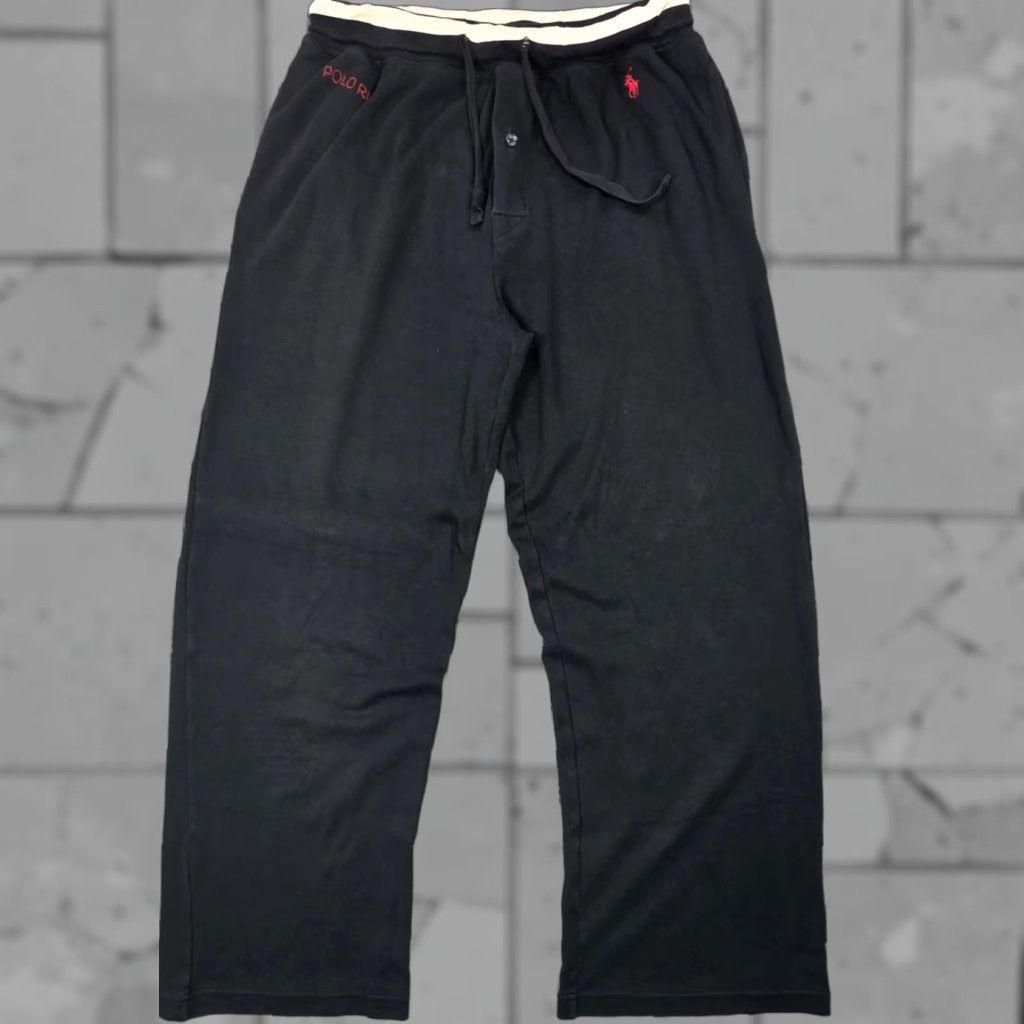 Polo Ralph Lauren Polo Ralph Lauren Pant Men M Black Lounge Pajama Sleepwear Soft Stretch Red Pony Lounge Pants Size US M / EU 48-50 / 2 - 1 Thumbnail