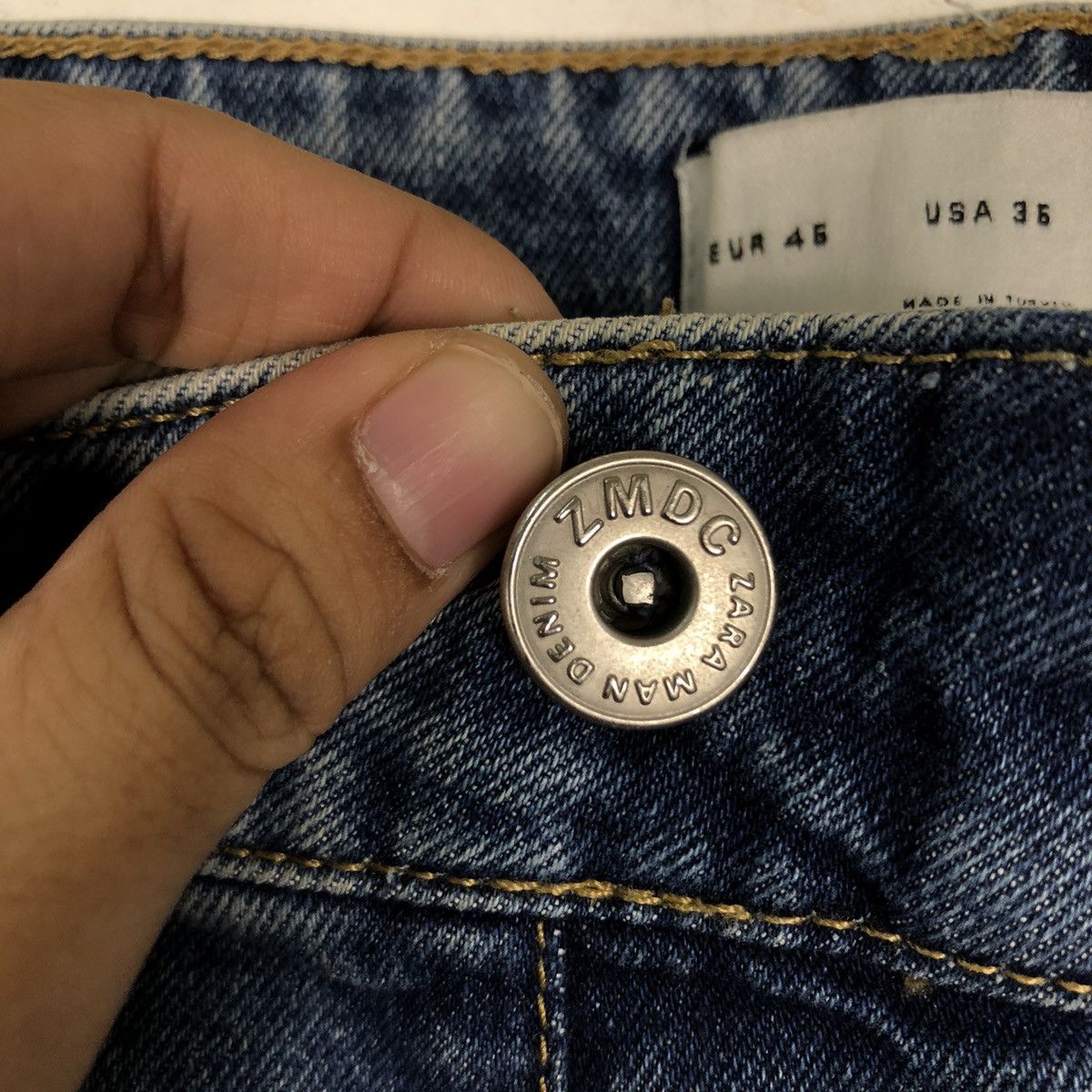 Japanese Brand 🔥Skinny Cutting Distressed Denim Jeans Zara Size US 36 / EU 52 - 12 Thumbnail