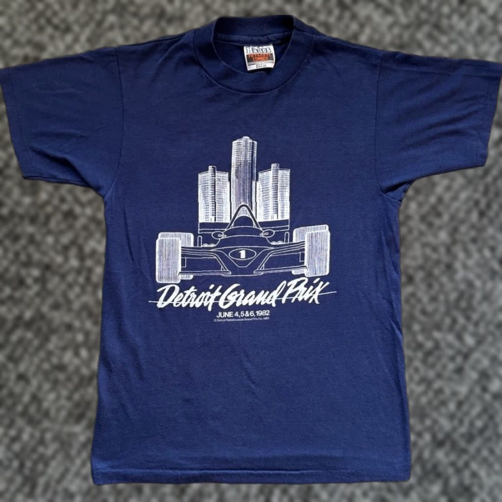 Vintage VINTAGE 1982 1st Detroit Grand Prix T Shirt S Formula One IndyCar F1 Racing 80s Size US S / EU 44-46 / 1 - 1 Thumbnail