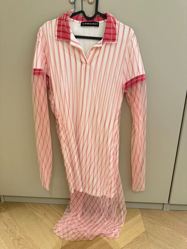 Y/Project Y/Project Pink Striped Dress - dmc Size US S / EU 44-46 / 1 - 1 Thumbnail