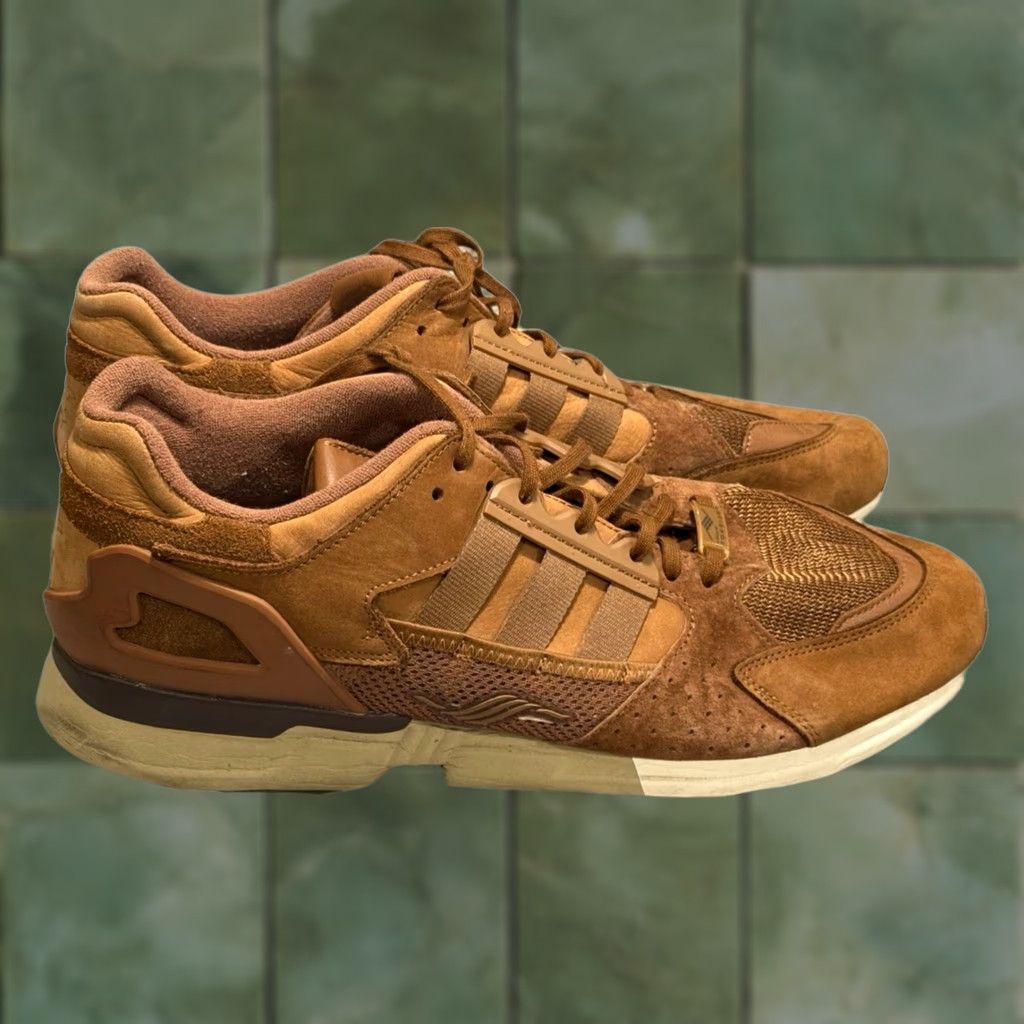 Adidas Adidas Originals ZX 10000 Sneaker GX7576 Mens Size 14 Brown Suede 2021 Athletic Low Top Shoes Size US 14 / EU 47 - 1 Thumbnail