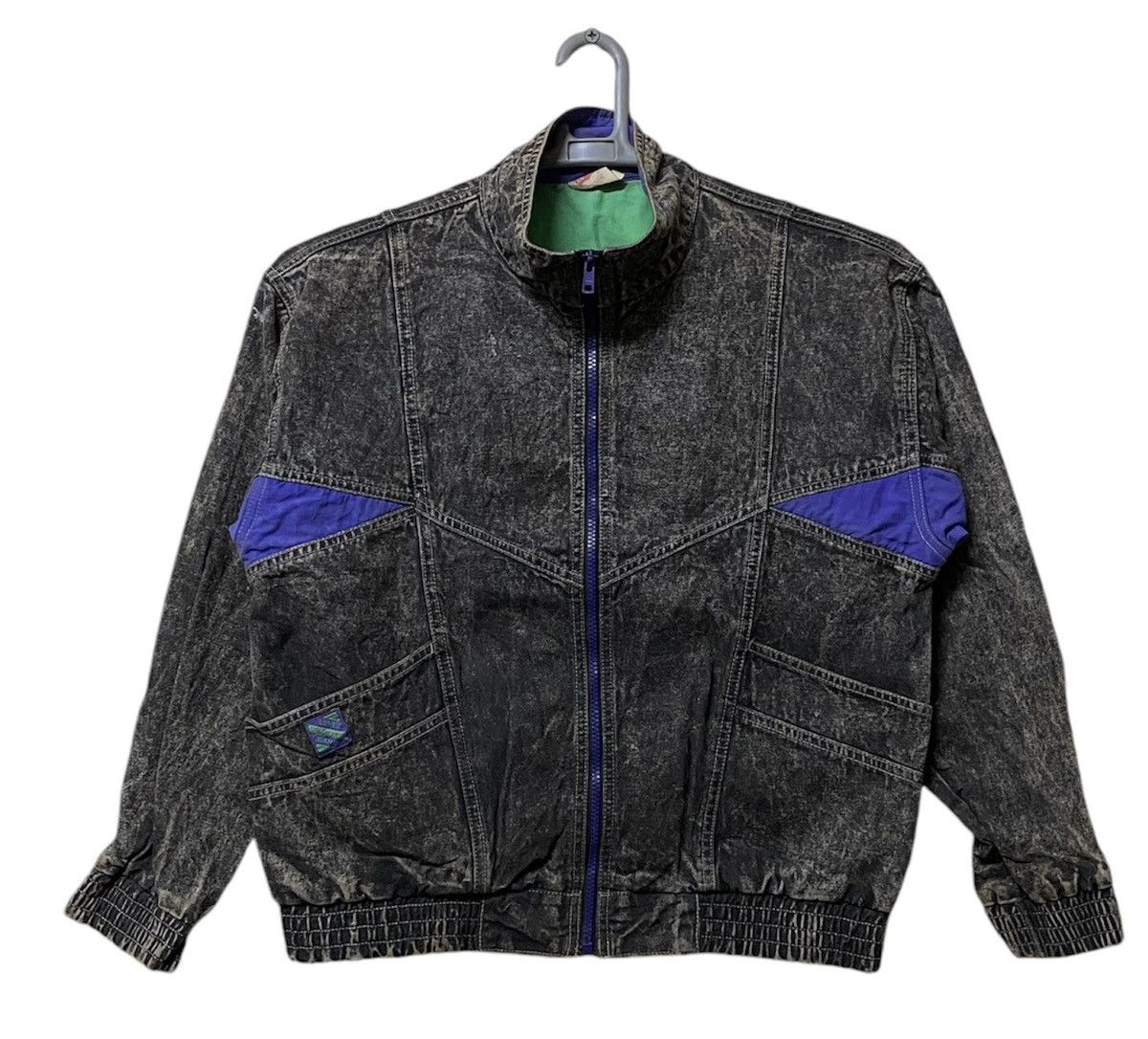 Levi's Vintage 70s Levis retro acid wash bomber jeans jacket Size US L / EU 52-54 / 3 - 1 Thumbnail