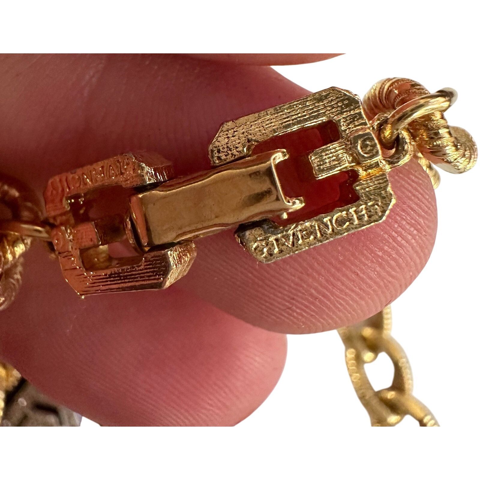 Givenchy Givenchy Vintage (1978) Necklace with "G" in Black Hexagon Size ONE SIZE - 14 Thumbnail