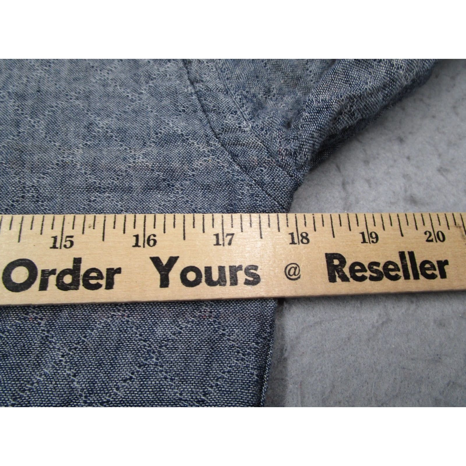 Vintage Naked & Famous Denim Shirt Mens Small Gray Button Up Long Sleeve Japanese Fabric Size US S / EU 44-46 / 1 - 7 Thumbnail