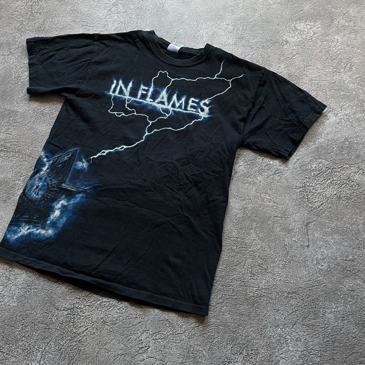 Vintage Vintage Y2K In Flames Band Graphic Tee Grunge Streetwear M Size US M / EU 48-50 / 2 - 2 Thumbnail