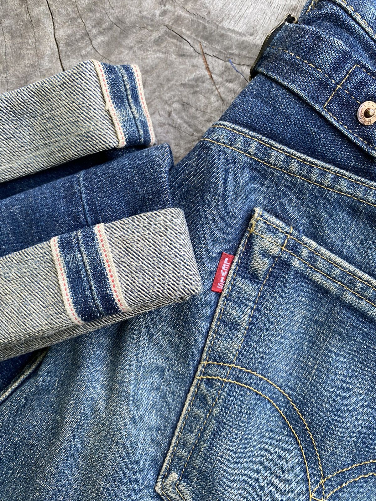 Levi's × Levi's Vintage Clothing × Vintage VINTAGE LEVIS 702 BIG E SELVEDGE WITH BUTTON J22, VERY RARE Size US 34 / EU 50 - 2 Thumbnail